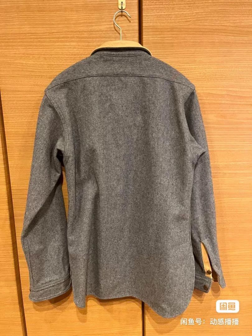 ANACHRONORM Anachronorm Men's Wool Leather-Trimmed T-shirt Size US M / EU 48-50 / 2 - 2 Thumbnail