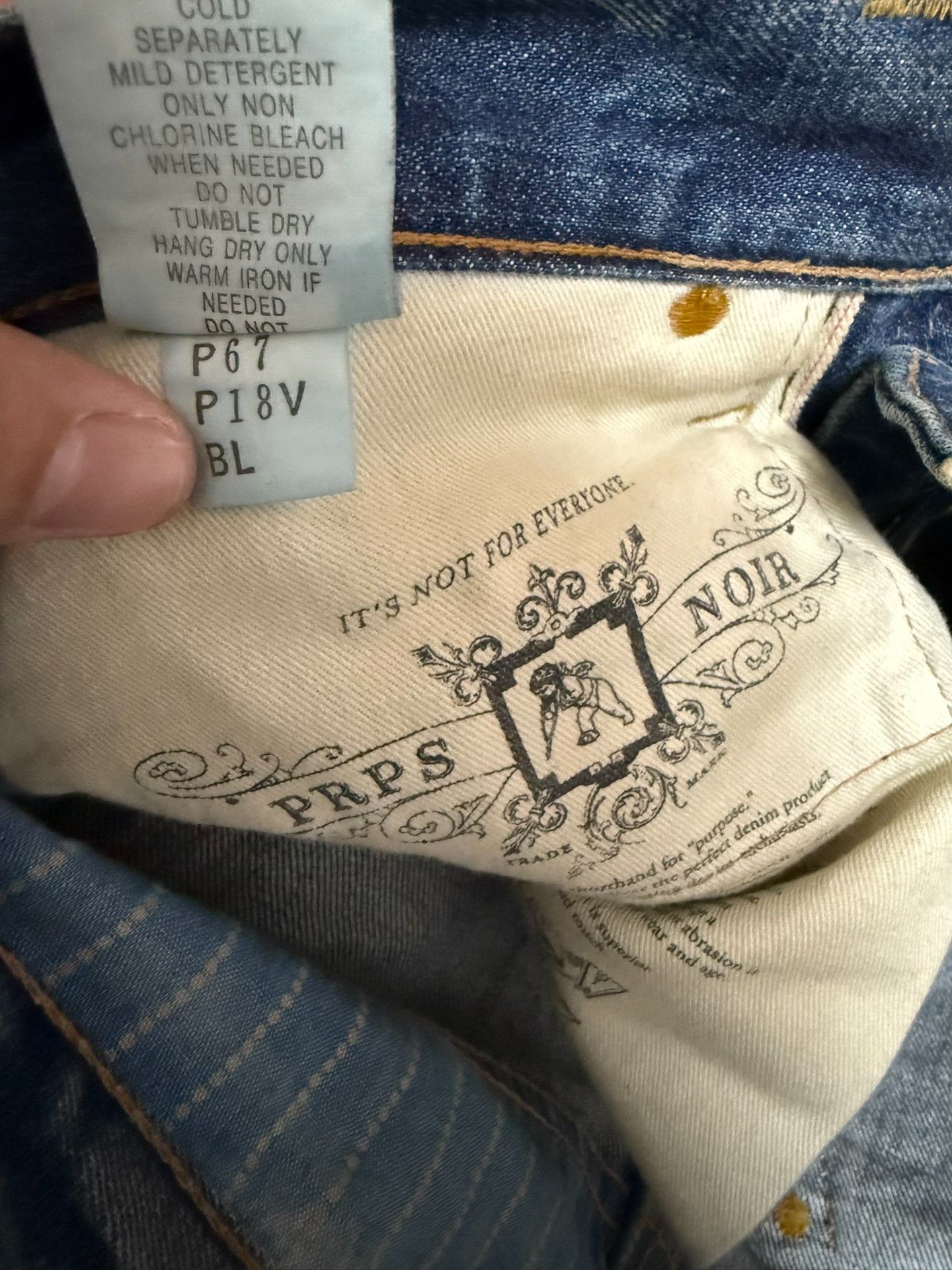 Prps PRPS Noir Deer Hunter Series Jeans W30 Size US 30 / EU 46 - 5 Thumbnail