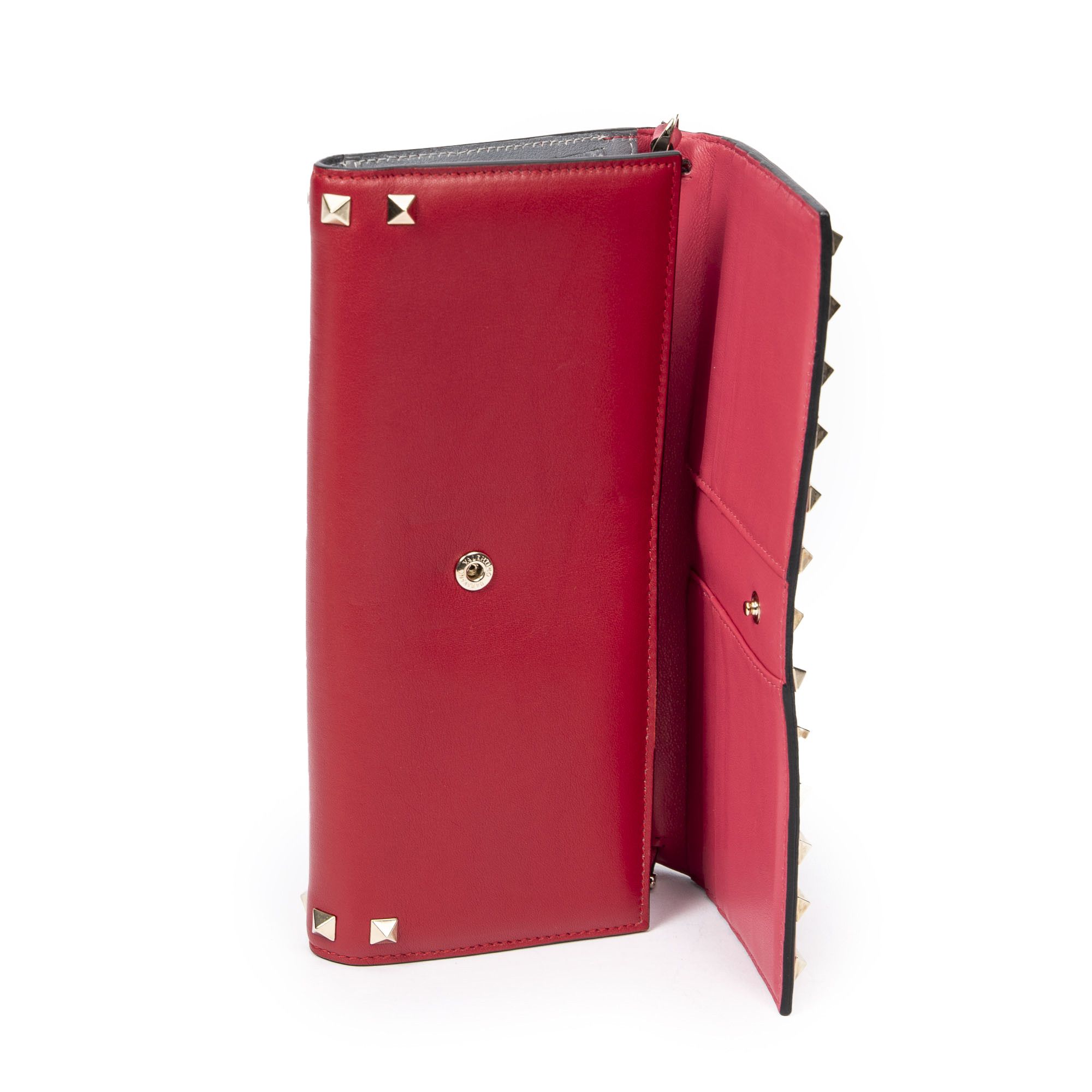 Valentino Rockstud Trifold Travel Wallet Size ONE SIZE - 3 Thumbnail