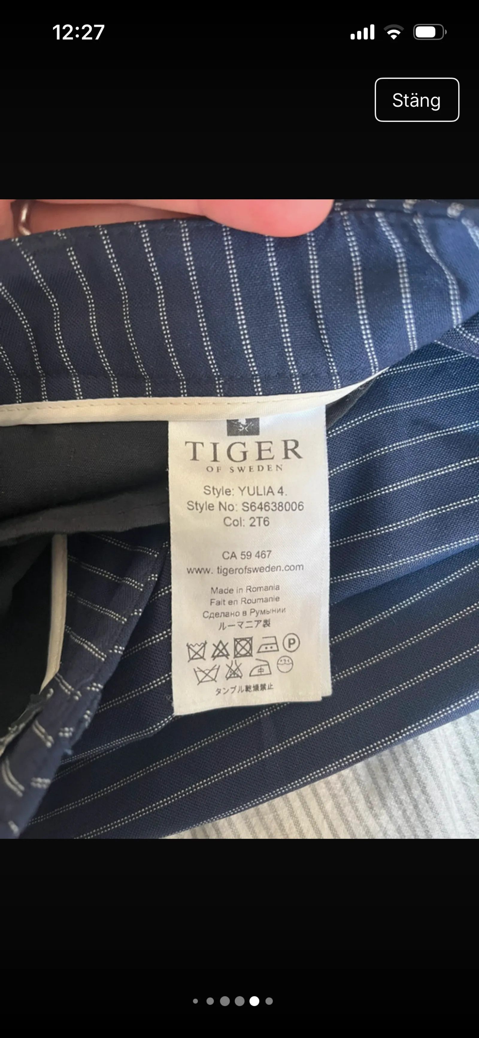 Tiger of Sweden Tiger of Sweden Yulia 4 Pants Size 26" / US 2 / IT 38 - 6 Thumbnail