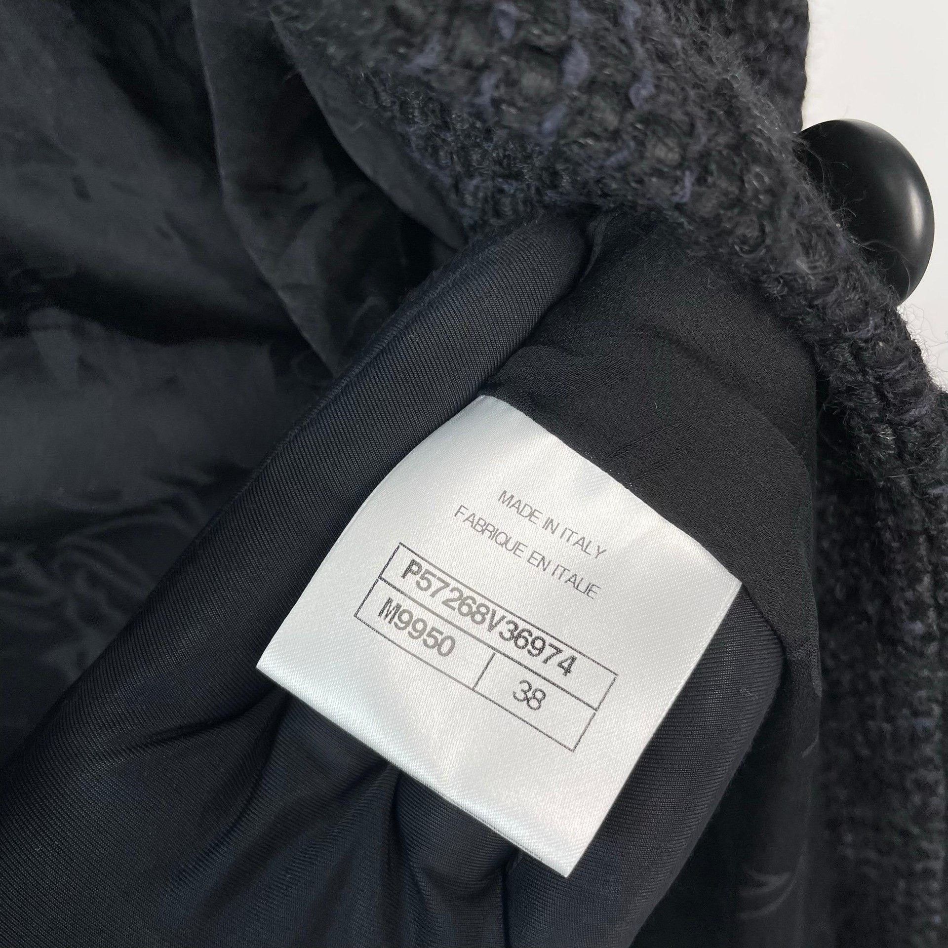 Chanel Chanel Black Heavy Coat 38 Men Size US S / EU 44-46 / 1 - 7 Thumbnail