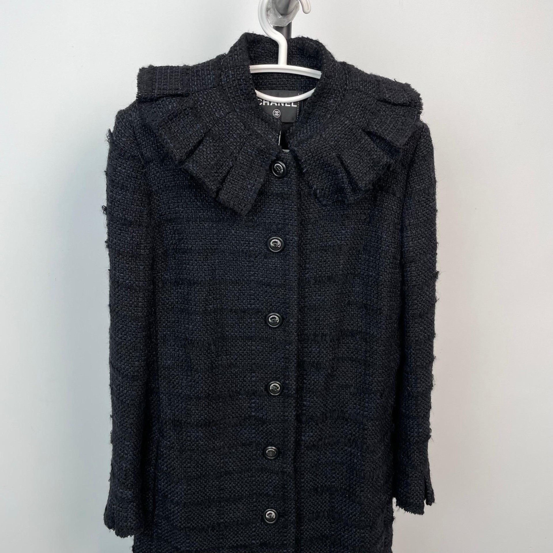 Chanel Chanel Black Heavy Coat 38 Men Size US S / EU 44-46 / 1 - 3 Thumbnail