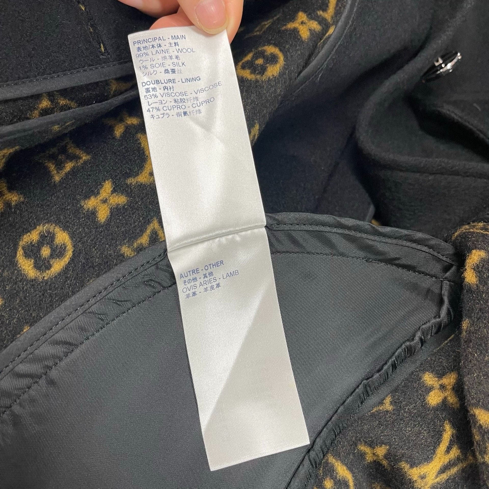 Louis Vuitton Louis Vuitton Black Heavy Coat 36 Men Size US S / EU 44-46 / 1 - 6 Thumbnail