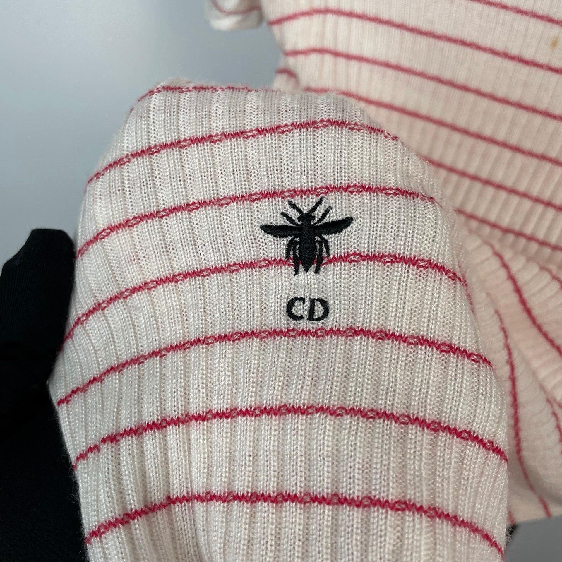 Dior Dior Retro Striped Pink Sweater 38 Women Size S / US 4 / IT 40 - 3 Thumbnail