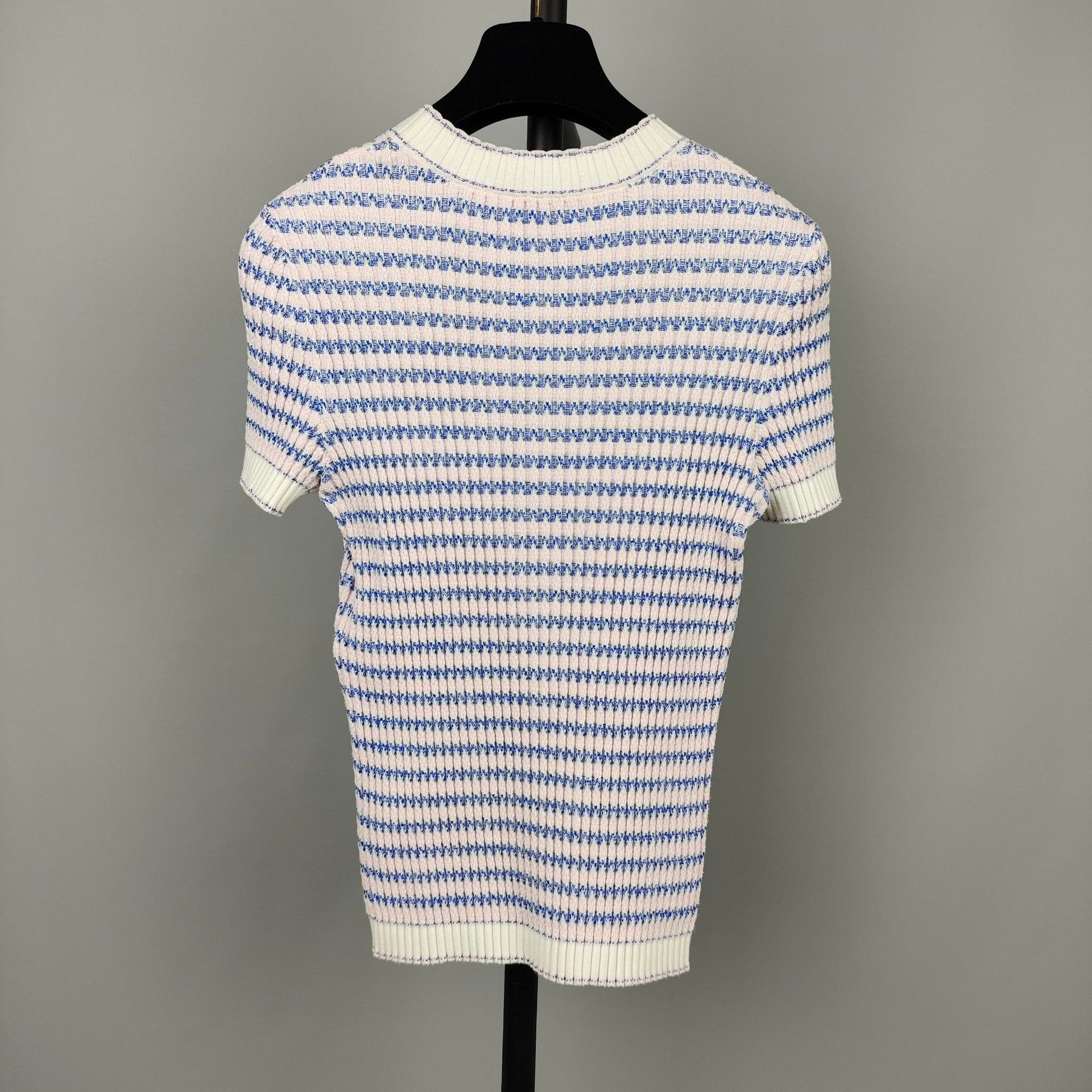 Chanel Chanel Striped Pink Sweater 38 Women Size S / US 4 / IT 40 - 2 Thumbnail