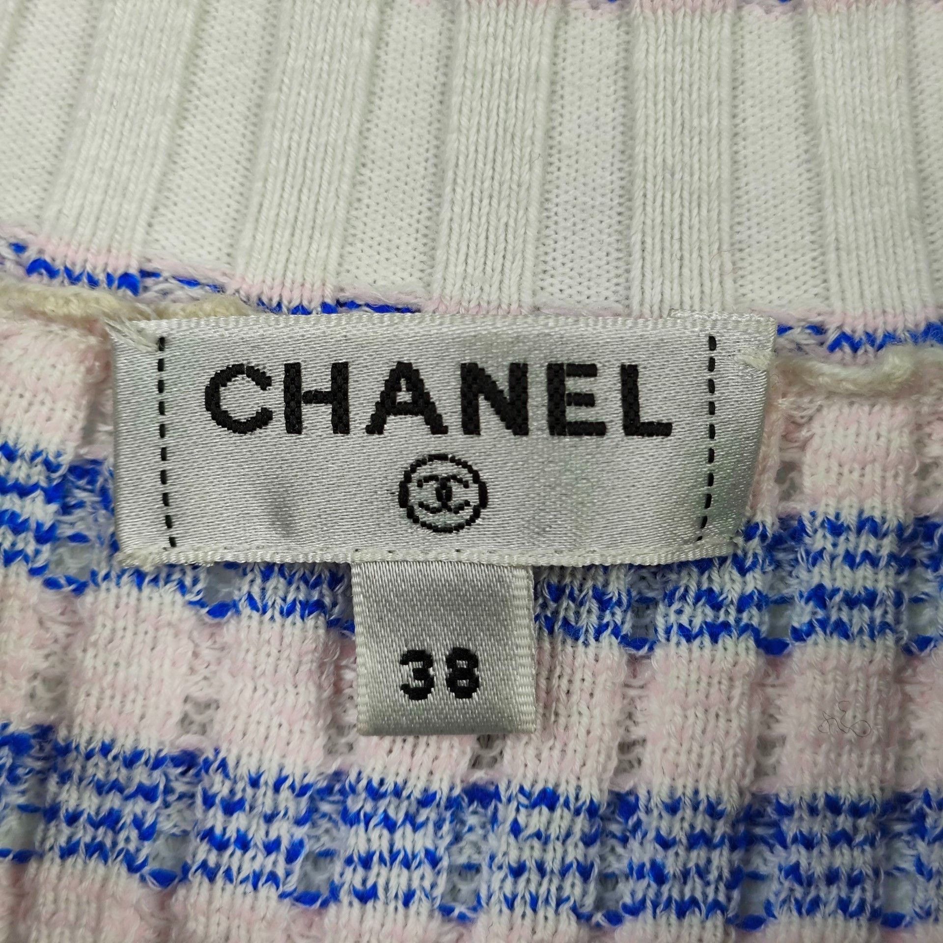 Chanel Chanel Striped Pink Sweater 38 Women Size S / US 4 / IT 40 - 3 Thumbnail