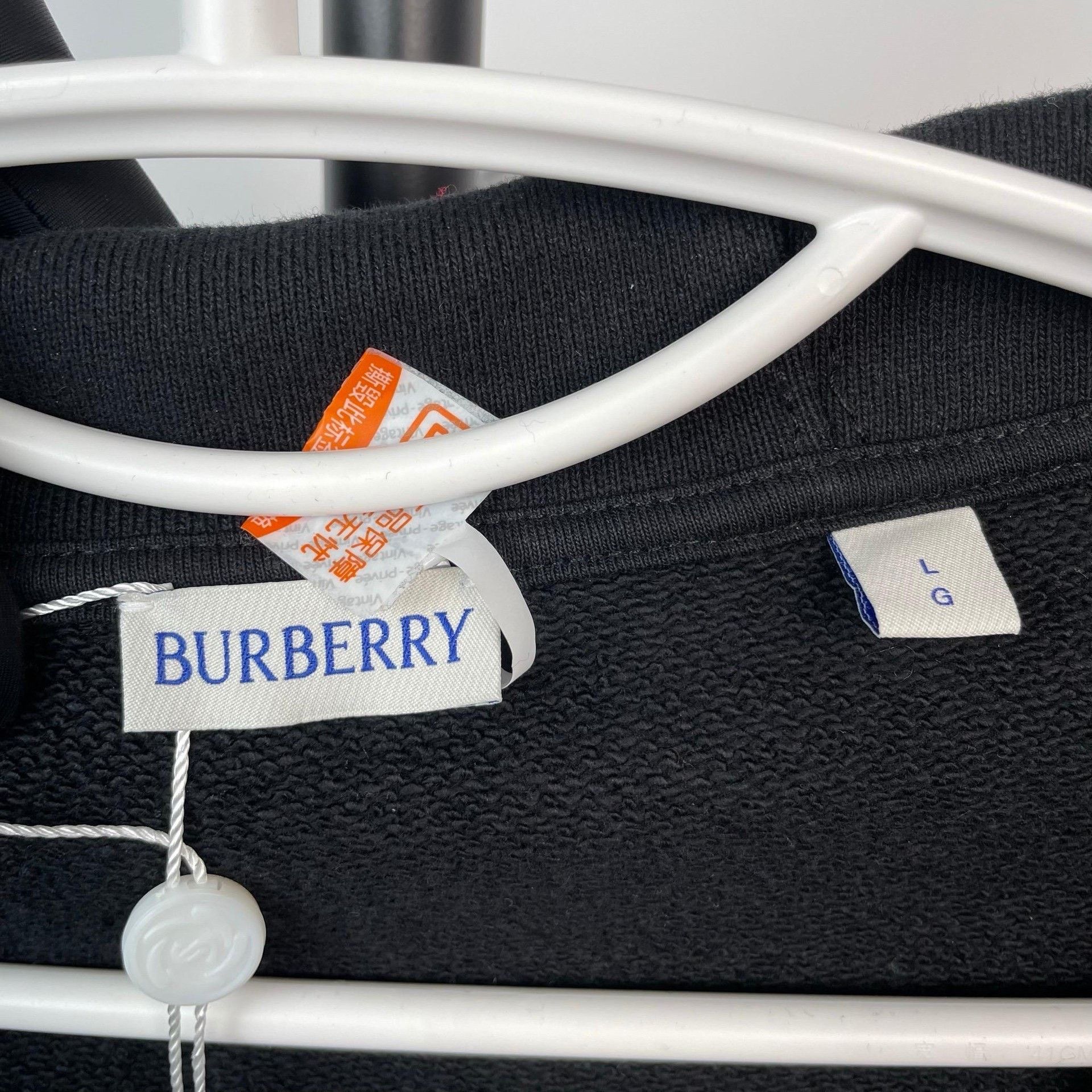Burberry Burberry Black Hoodie L Men Size US L / EU 52-54 / 3 - 8 Thumbnail