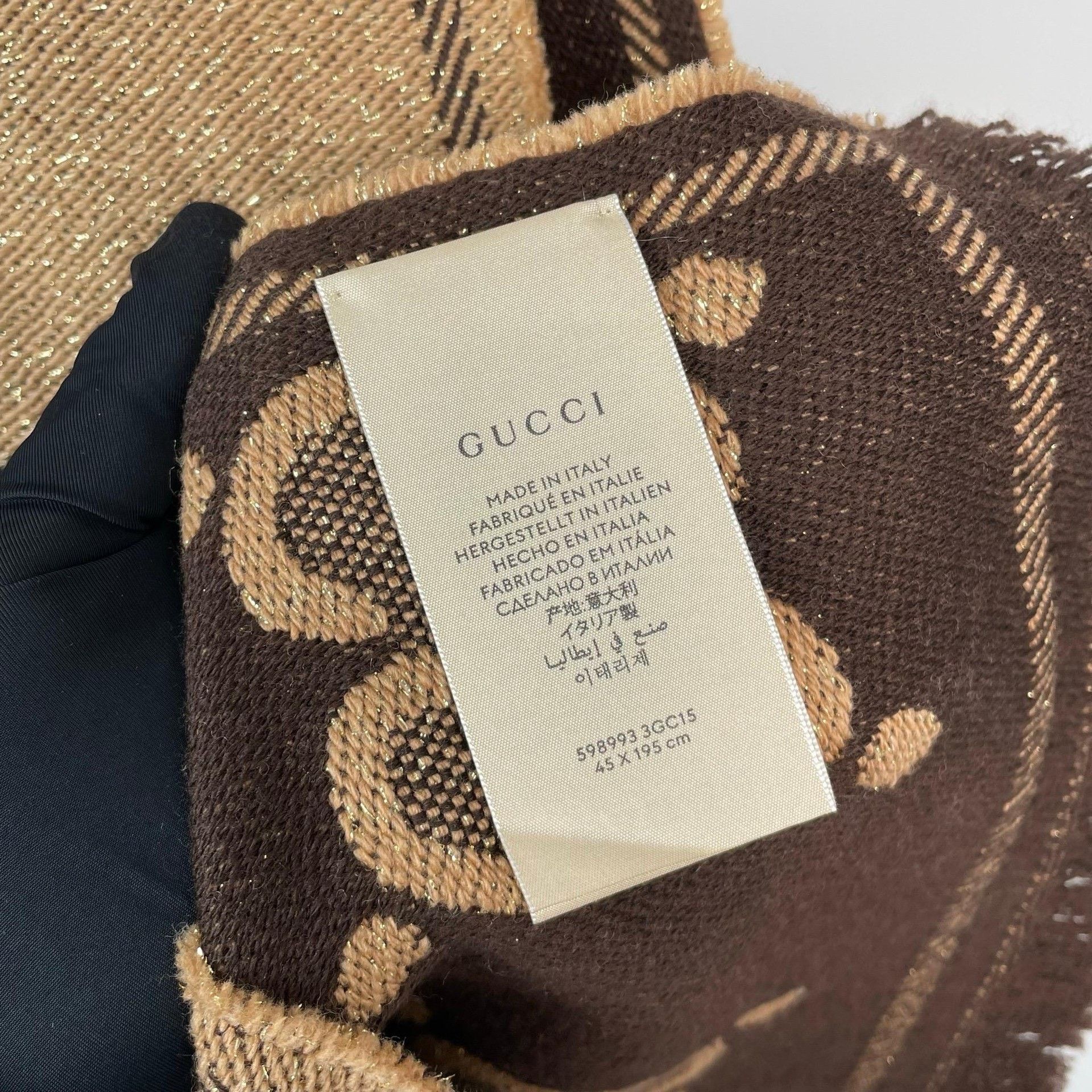 Gucci Gucci Wool Multi Scarf S Men Size ONE SIZE - 5 Thumbnail