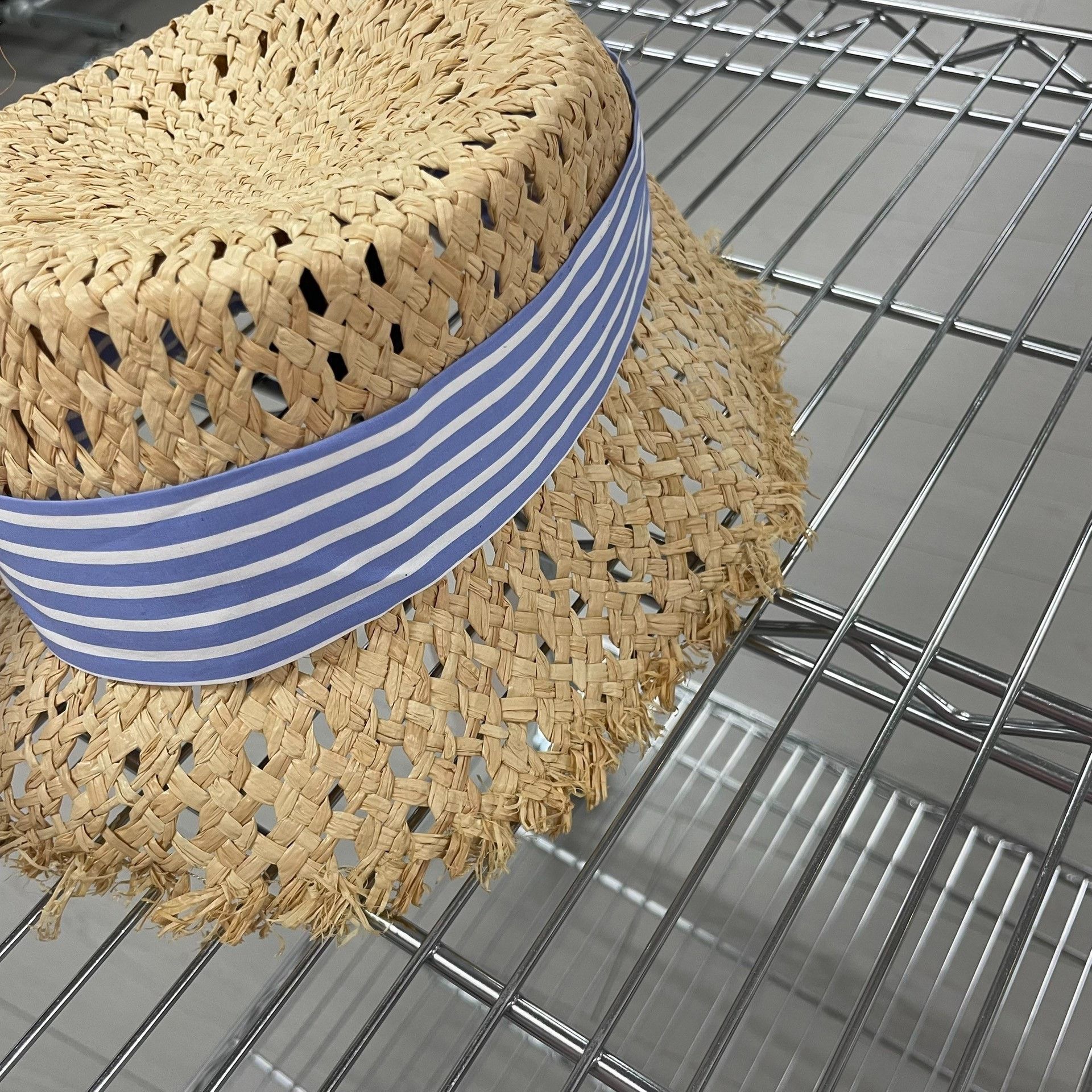 Miu Miu Miu Miu Knit Striped Blue Hat S Men Size ONE SIZE - 4 Thumbnail