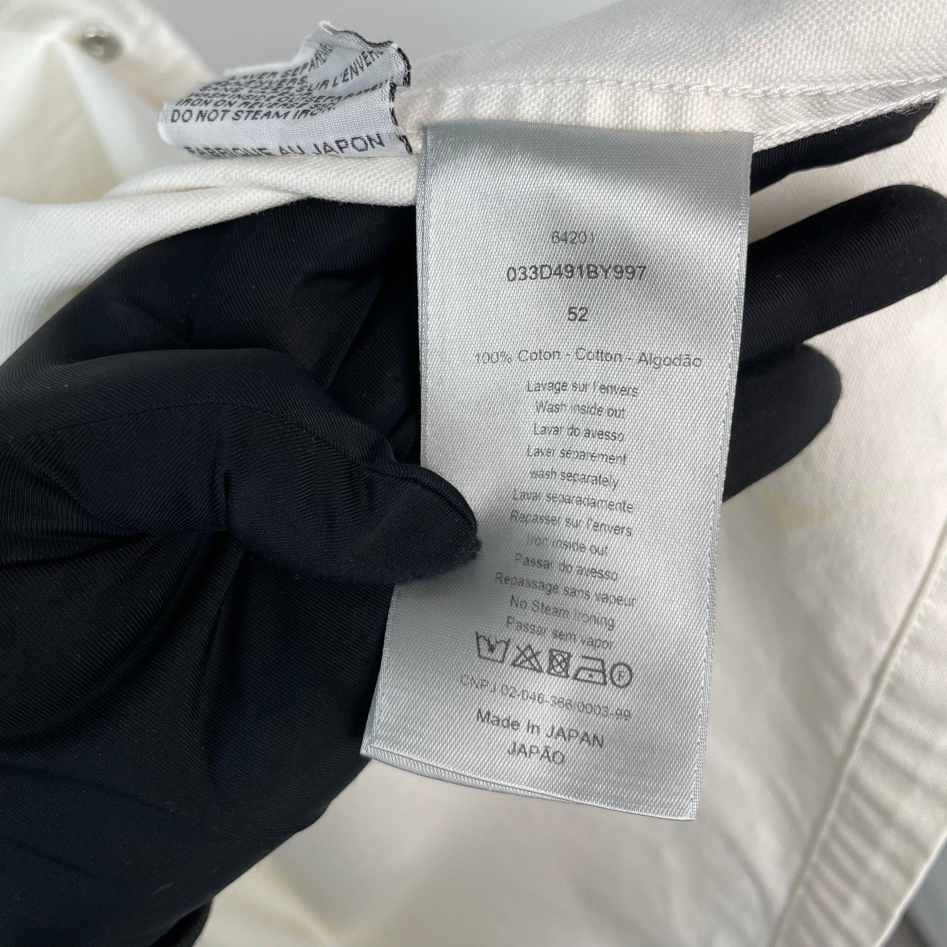 Dior Dior Retro Embroidered White Shirt S Men Size US S / EU 44-46 / 1 - 8 Thumbnail
