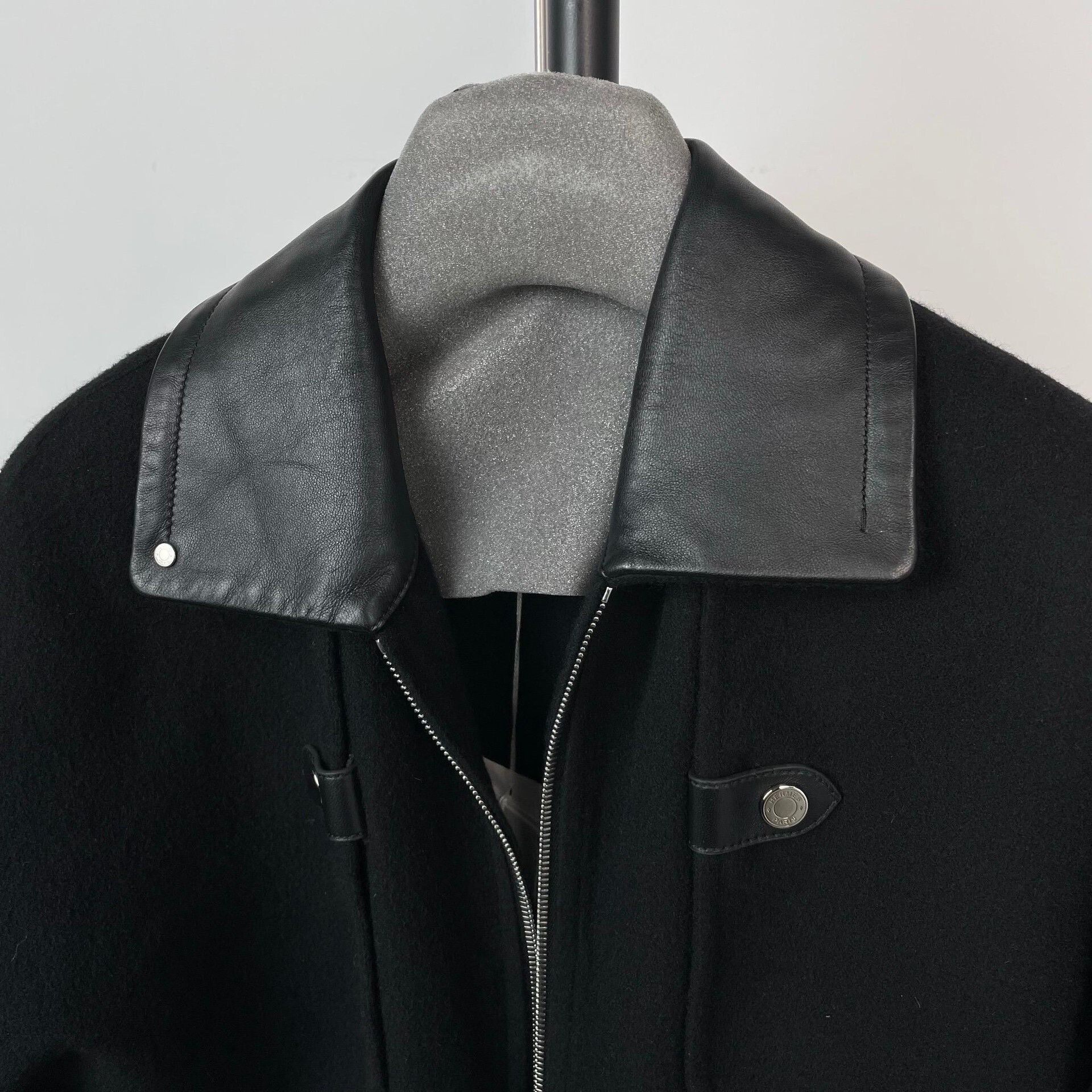 Hermes Hermes Black Heavy Coat 34 Men Size US XS / EU 42 / 0 - 5 Thumbnail