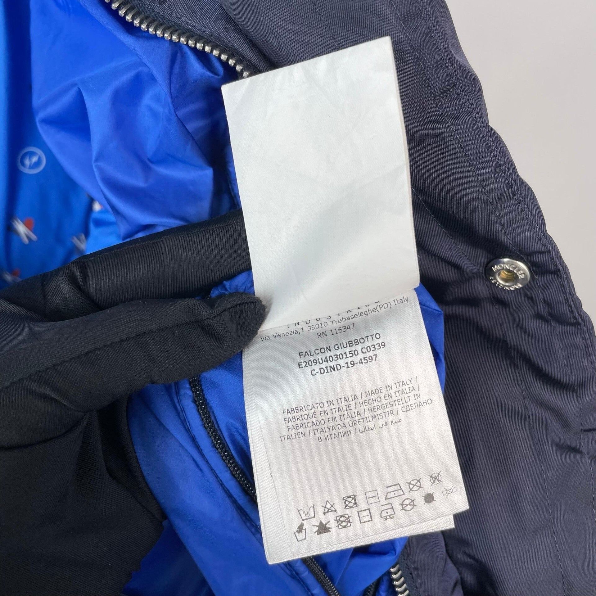 Moncler Moncler Collab Blue Heavy Coat 4 Men Size US XS / EU 42 / 0 - 6 Thumbnail