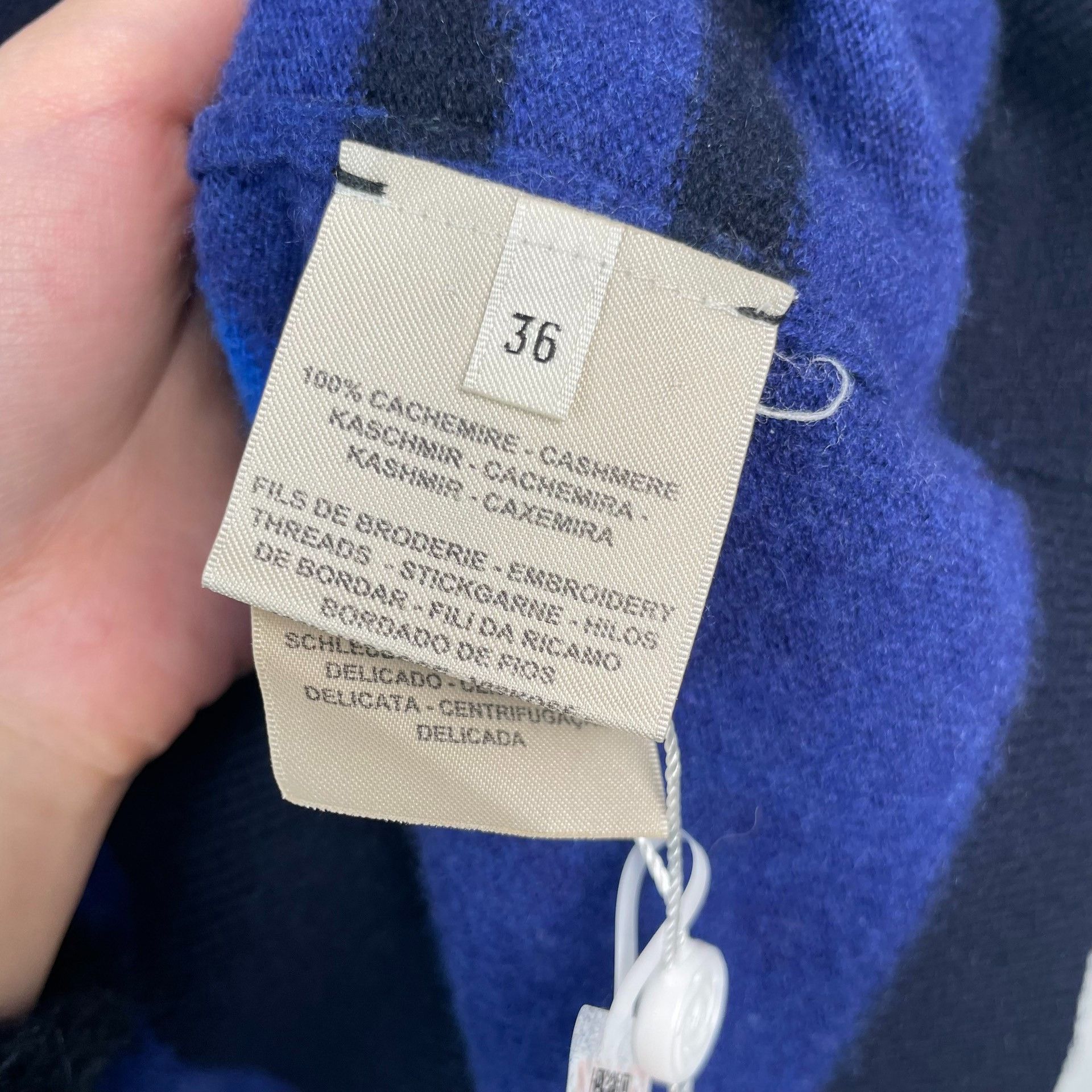 Hermes Hermes Blue Sweater 36 Women Size S / US 4 / IT 40 - 6 Thumbnail