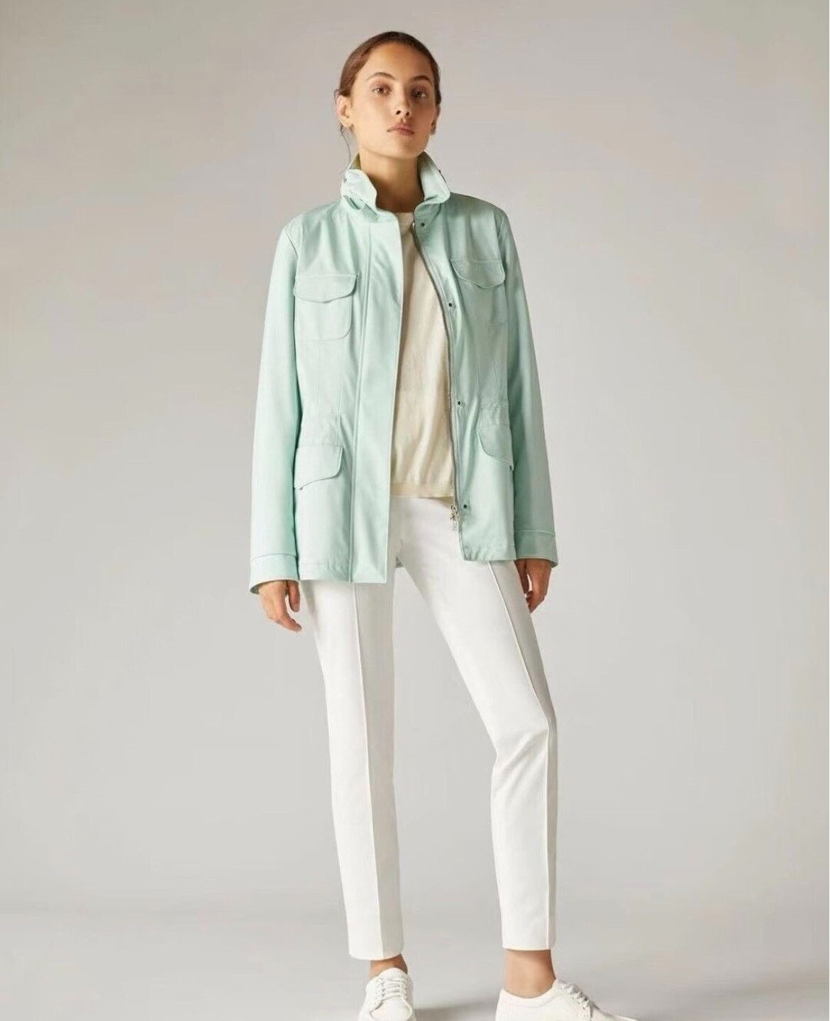Loro Piana Loro Piana Green Jacket 38 Women Size S / US 4 / IT 40 - 2 Thumbnail