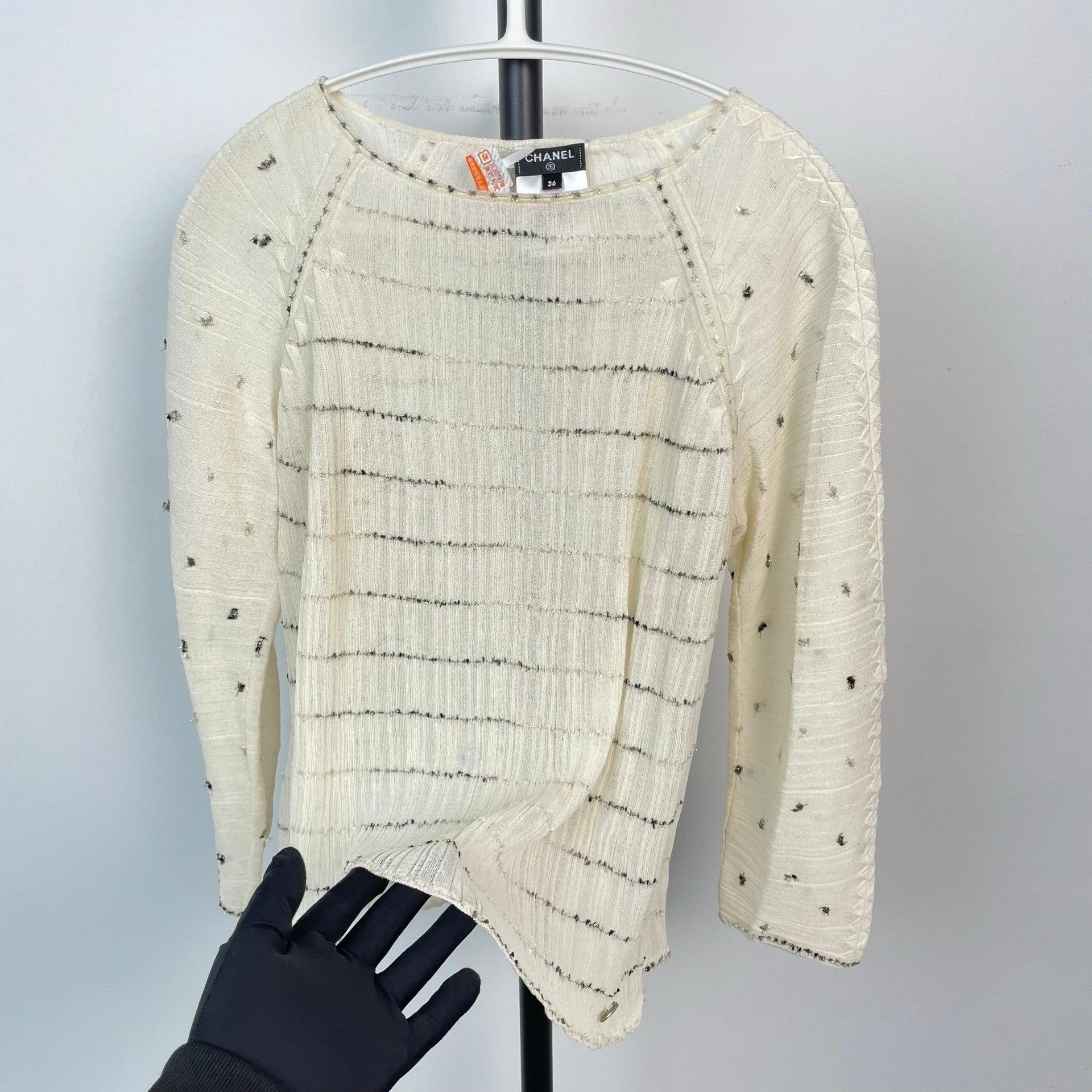 Chanel Chanel Gold T-Shirt 36 Women Size S / US 4 / IT 40 - 2 Thumbnail