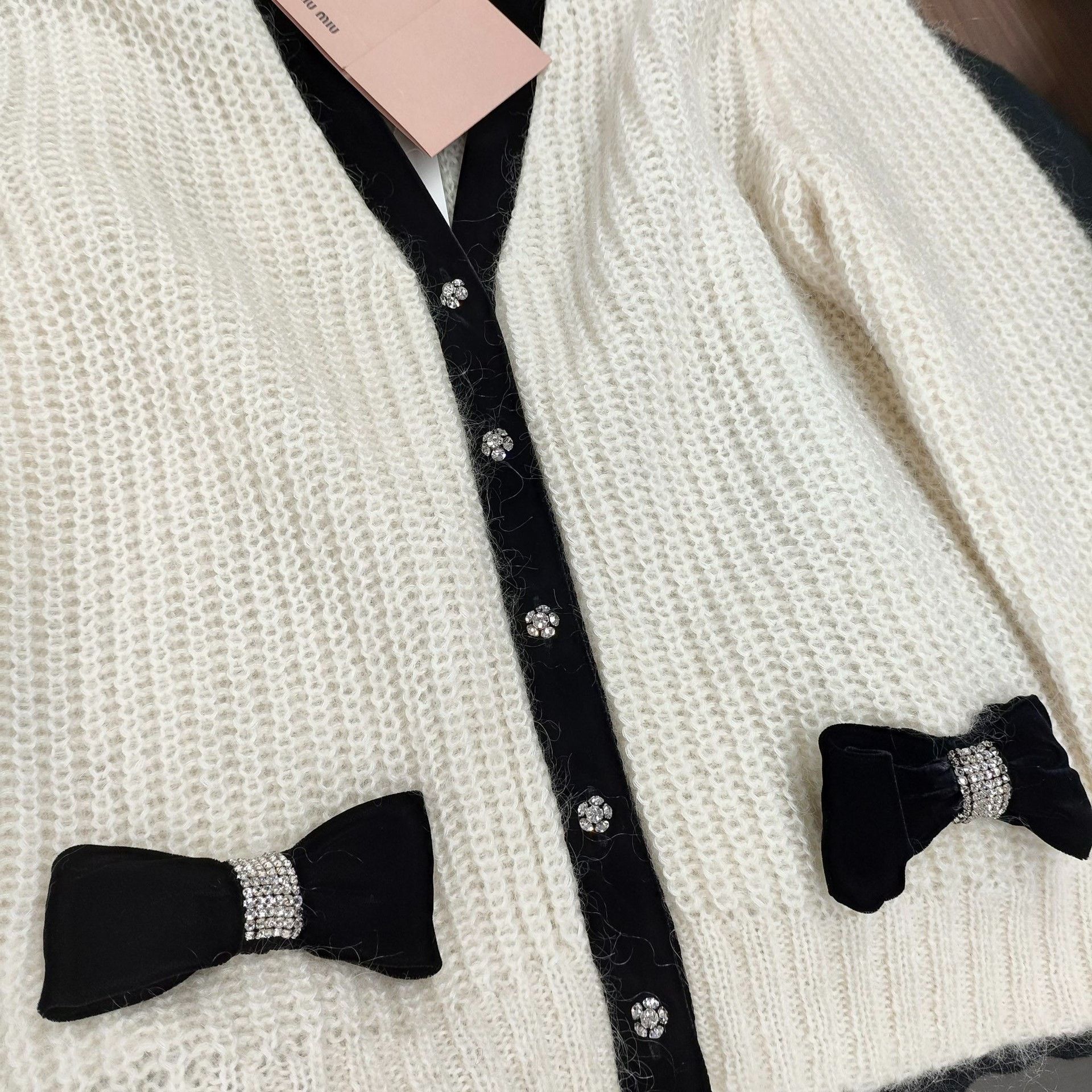 Miu Miu Miu Miu White Sweater S Women Size S / US 4 / IT 40 - 5 Thumbnail