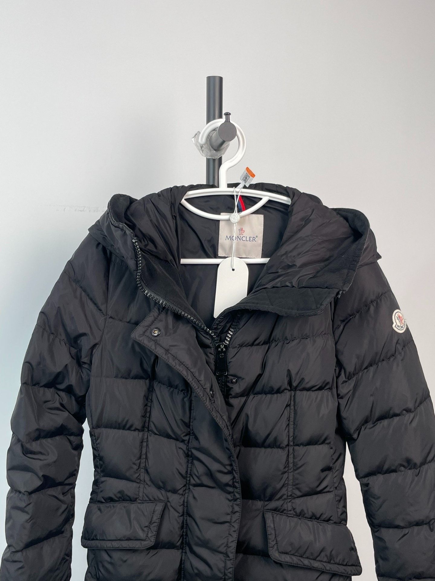 Moncler Moncler Long Black Down Jacket S Women Size S / US 4 / IT 40 - 8 Thumbnail