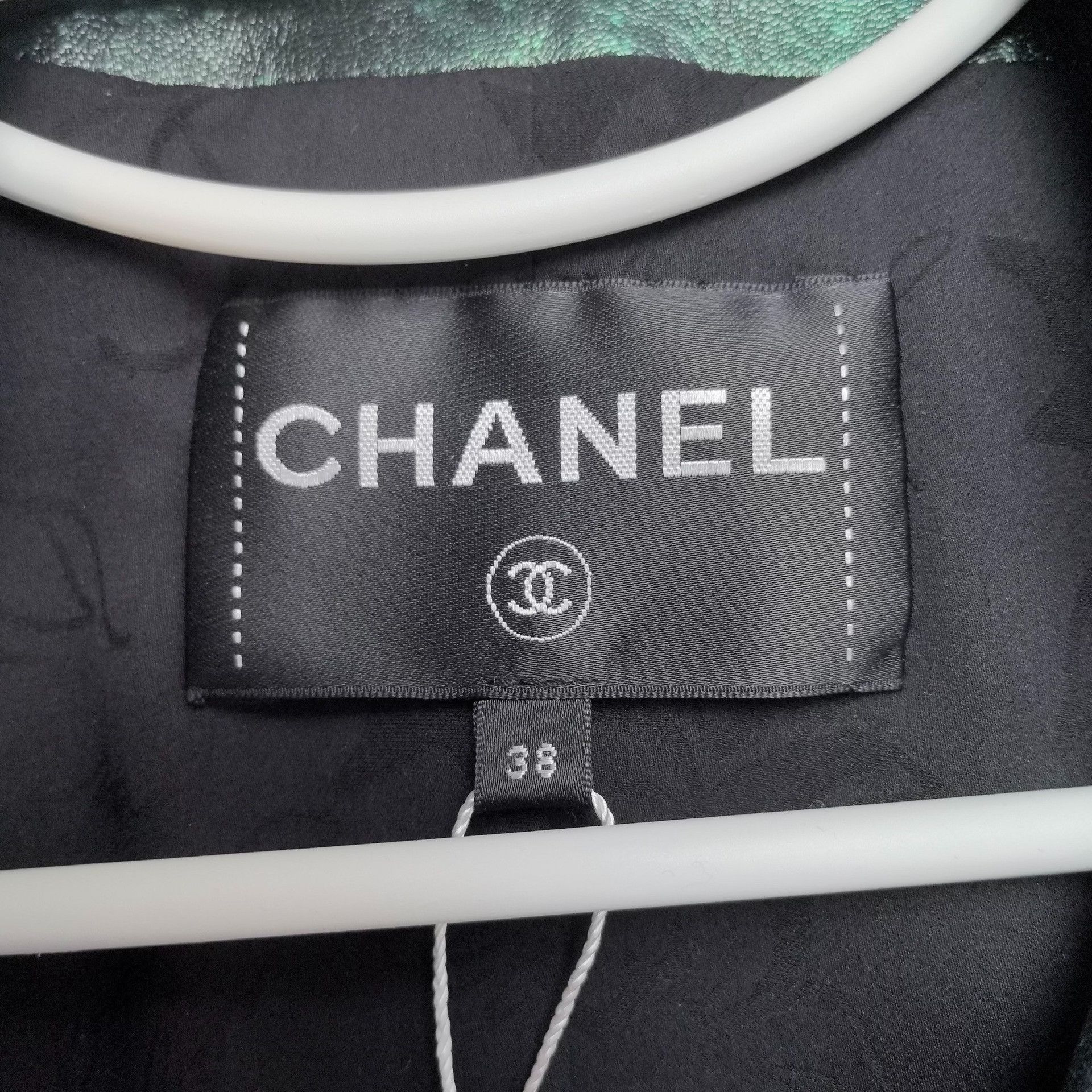 Chanel Chanel Green Leather Jacket 38 Women Size S / US 4 / IT 40 - 3 Thumbnail