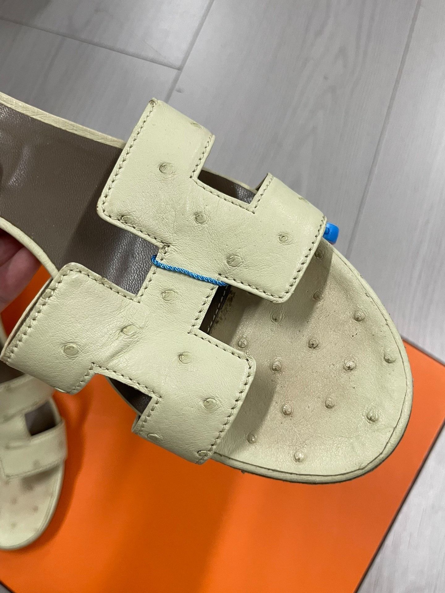 Hermes Hermes Gray Sandals 40 Women Size US 9 / IT 39 - 3 Thumbnail