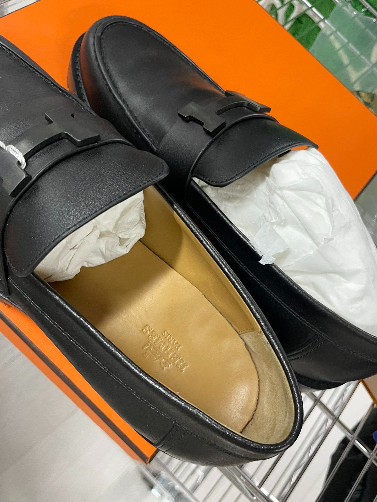 Hermes Hermes Leather Black Lowtop Sneakers 40 Men Size US 7.5 / EU 40-41 - 5 Thumbnail