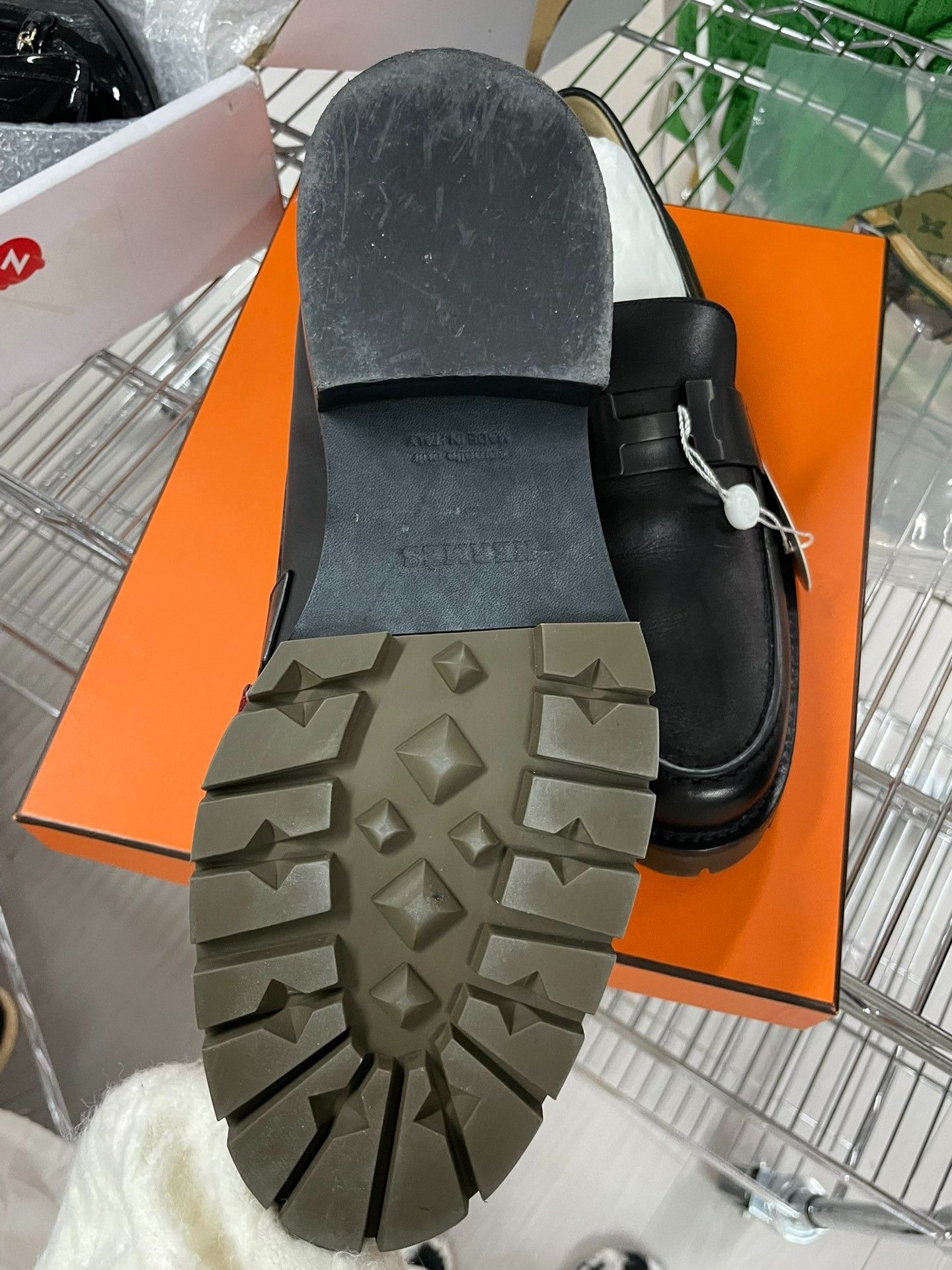 Hermes Hermes Leather Black Lowtop Sneakers 40 Men Size US 7.5 / EU 40-41 - 3 Thumbnail
