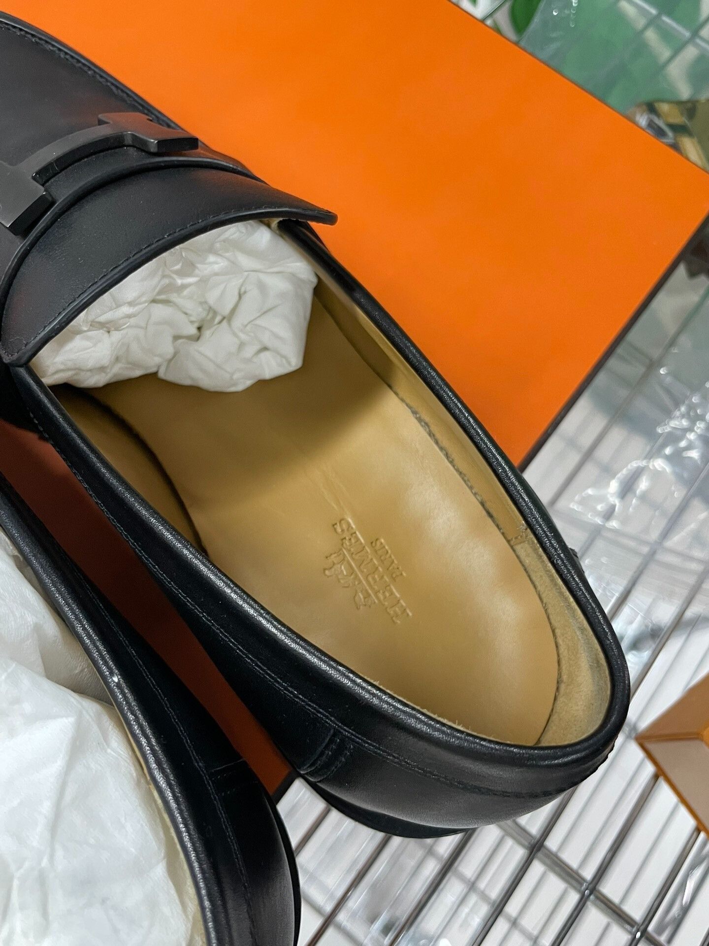 Hermes Hermes Leather Black Lowtop Sneakers 40 Men Size US 7.5 / EU 40-41 - 6 Thumbnail