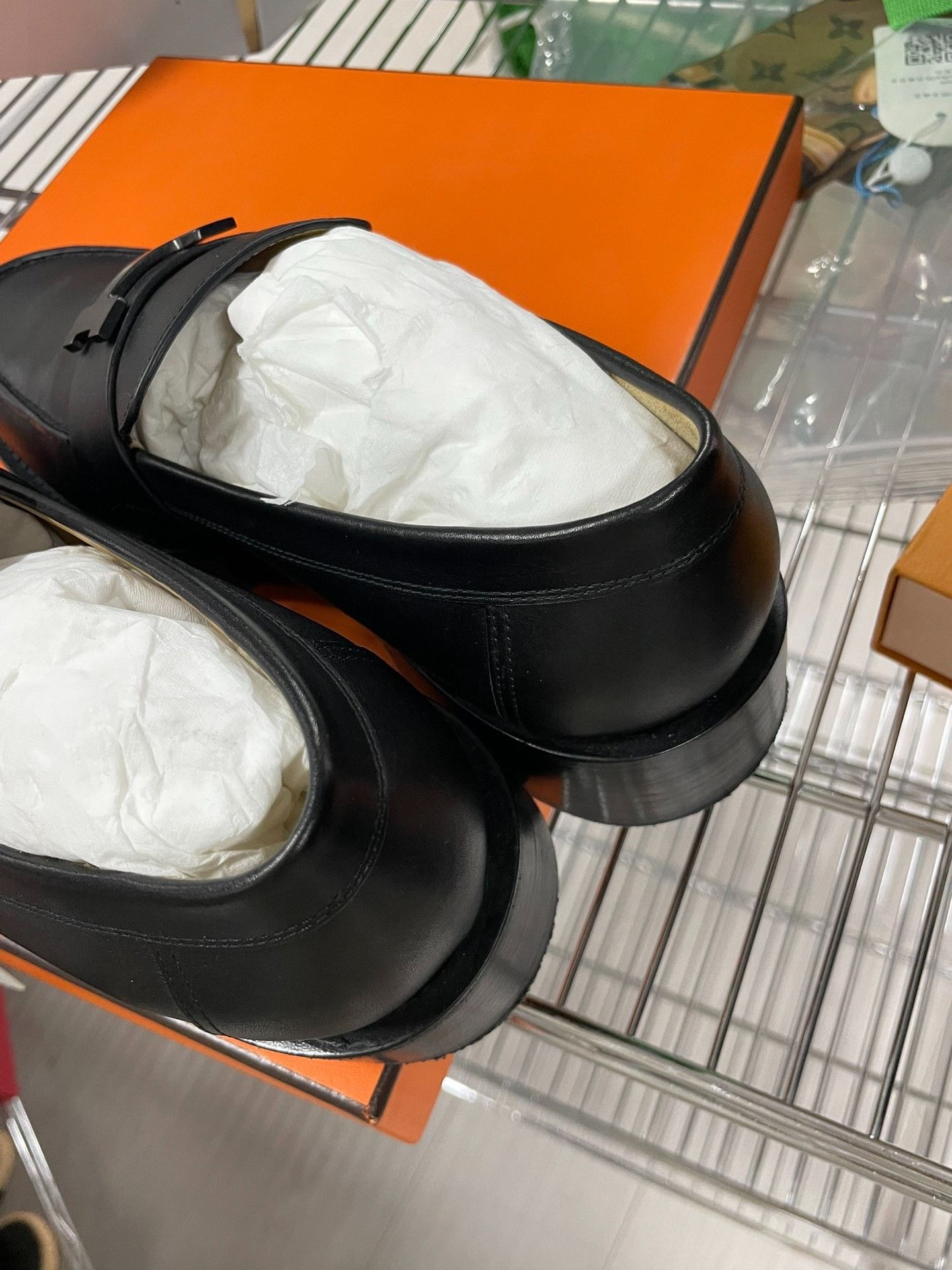 Hermes Hermes Leather Black Lowtop Sneakers 40 Men Size US 7.5 / EU 40-41 - 2 Thumbnail