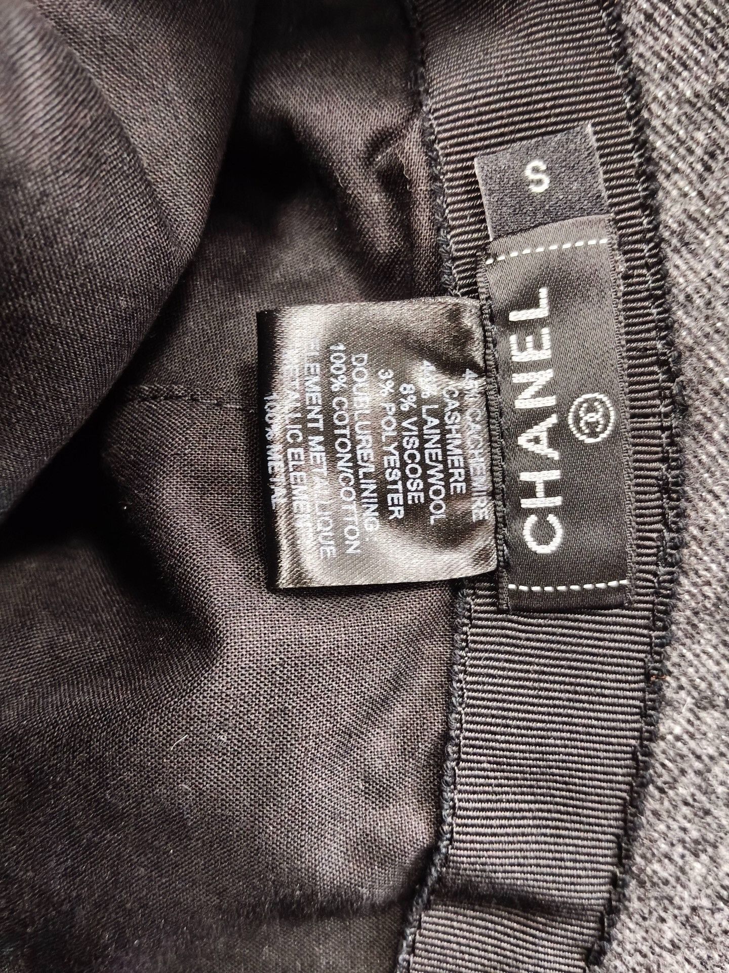 Chanel Chanel Wool Gray Hat S Men Size ONE SIZE - 4 Thumbnail
