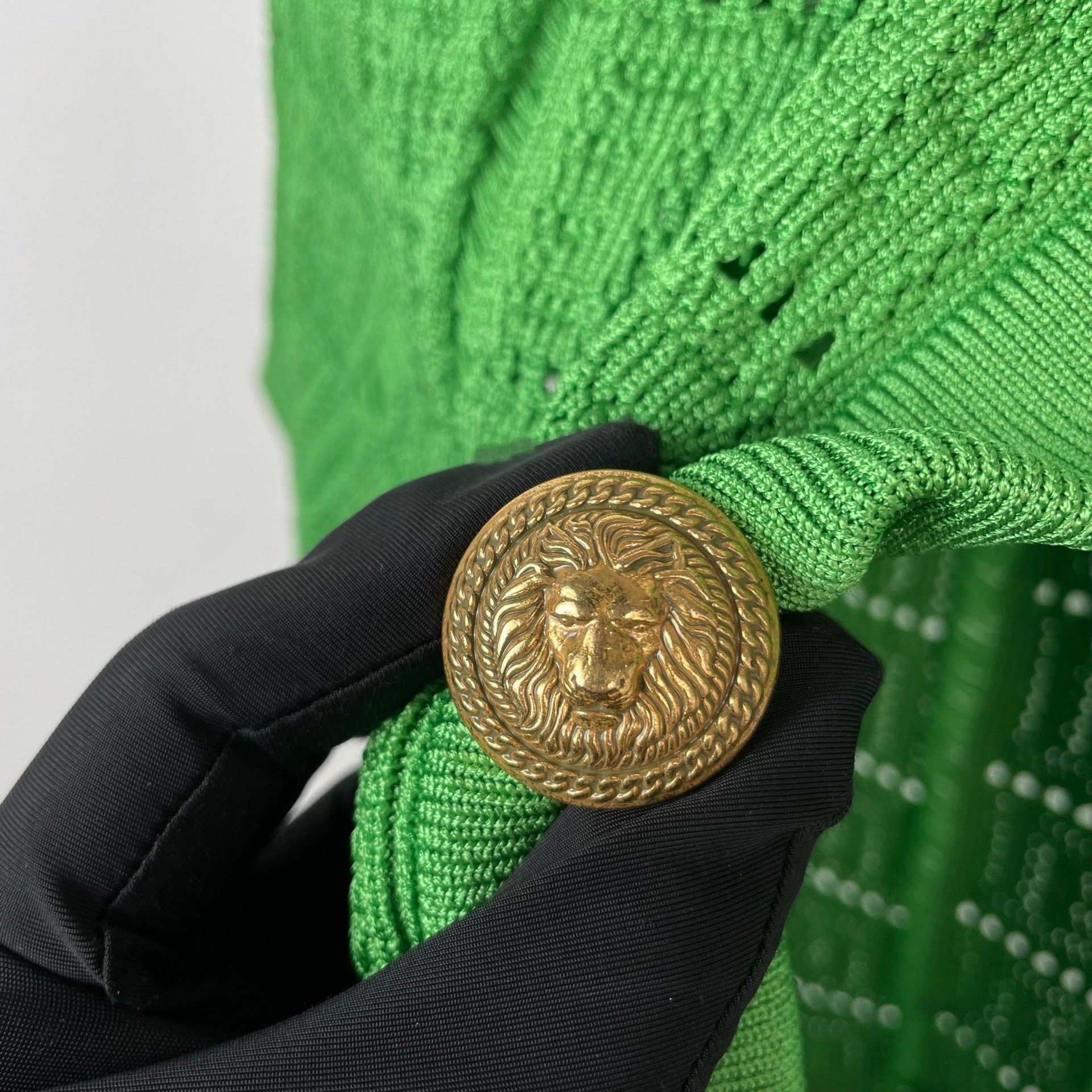 Balmain Balmain Knit Green Sweater 34 Women Size XS / US 0-2 / IT 36-38 - 4 Thumbnail