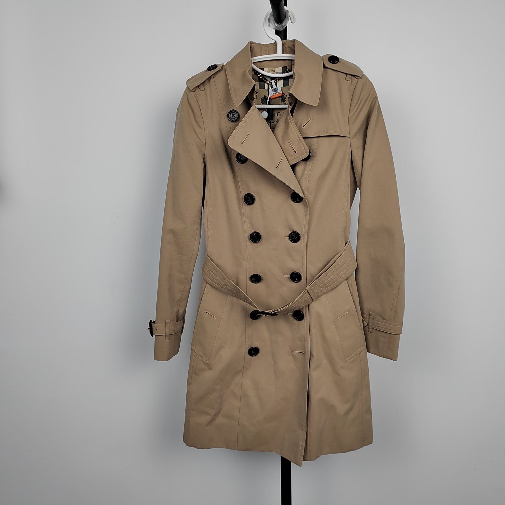 Burberry Burberry Beige Coat 36 Women Size S / US 4 / IT 40 - 9 Thumbnail
