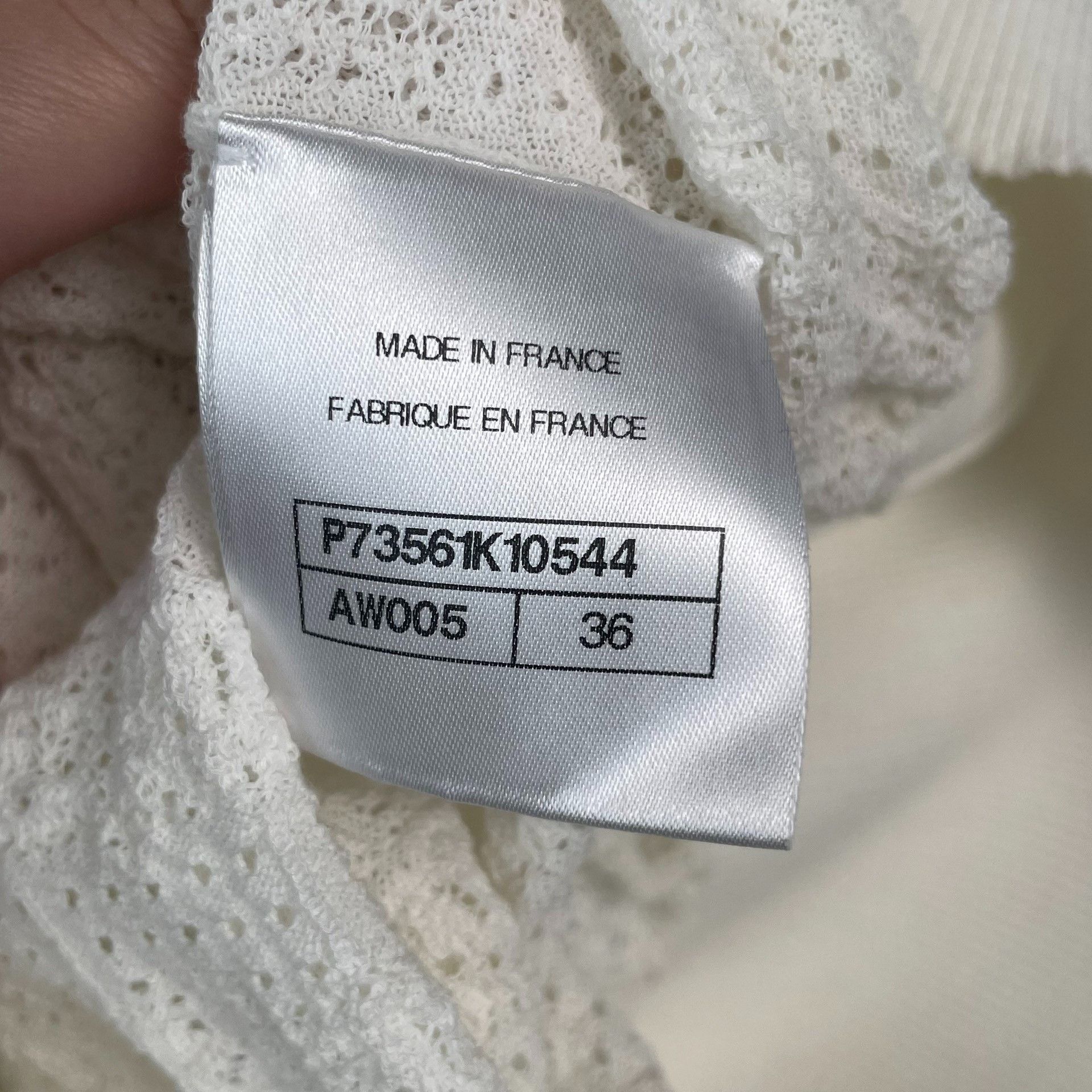 Chanel Chanel White Sweater 22 Women Size XS / US 0-2 / IT 36-38 - 6 Thumbnail
