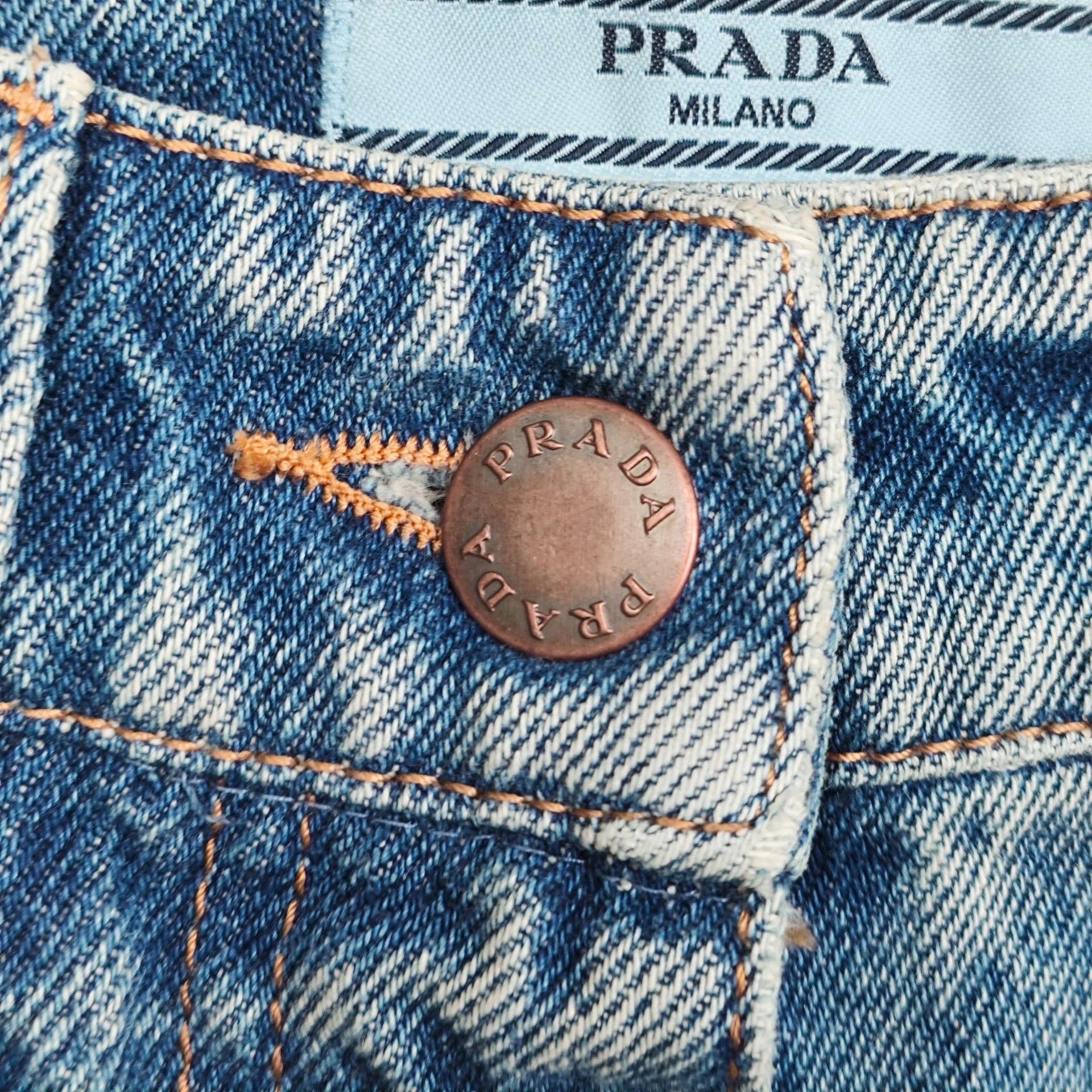 Prada Prada Retro Blue Jeans 25 Women Size 25" / US 0 / IT 36 - 4 Thumbnail