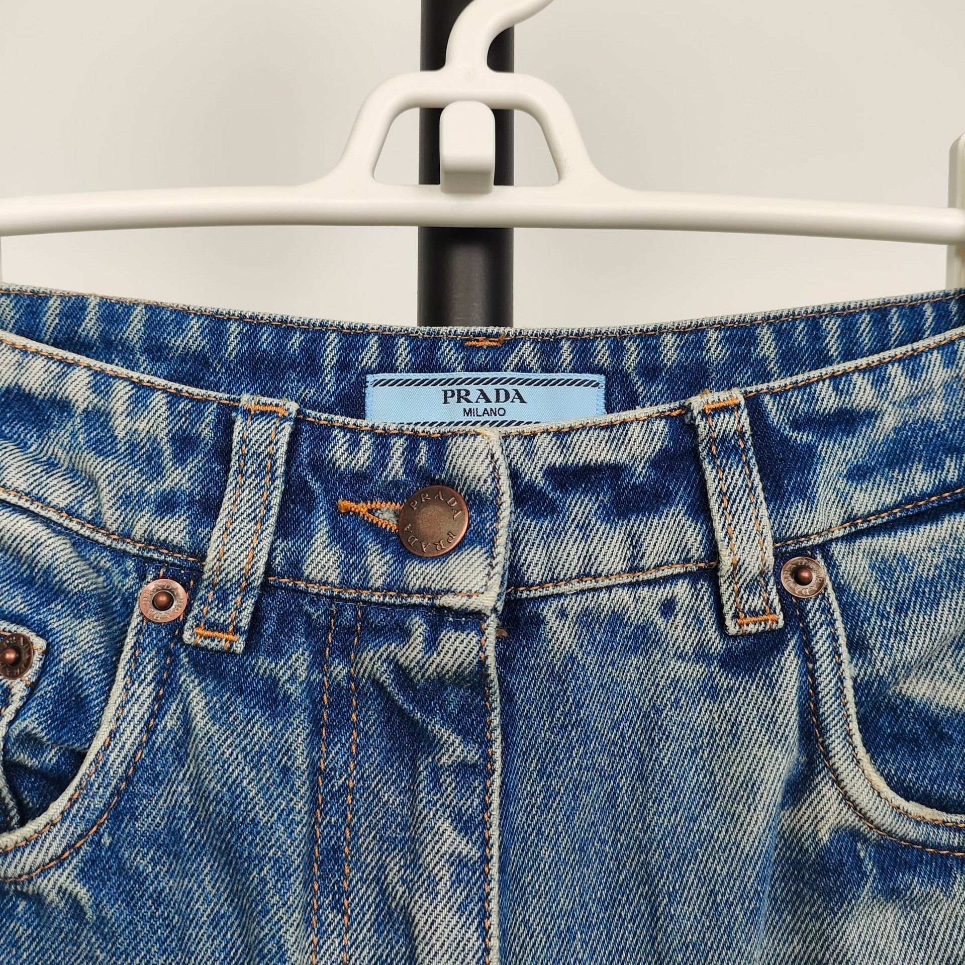 Prada Prada Retro Blue Jeans 25 Women Size 25" / US 0 / IT 36 - 3 Thumbnail
