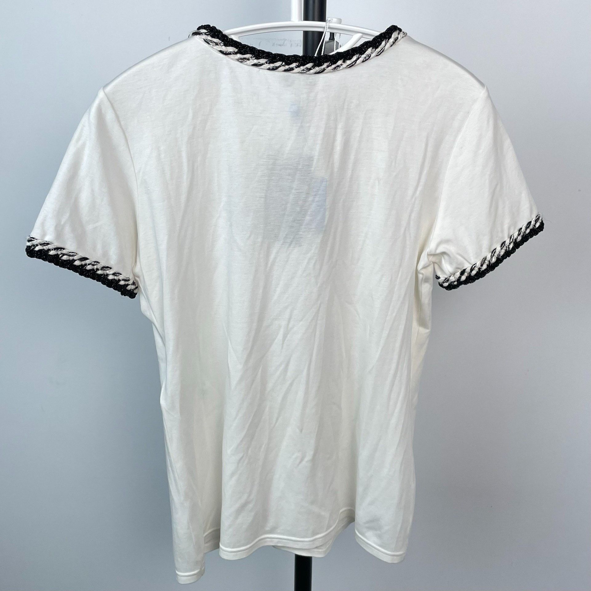 Chanel Chanel Black T-Shirt 36 Women Size S / US 4 / IT 40 - 2 Thumbnail
