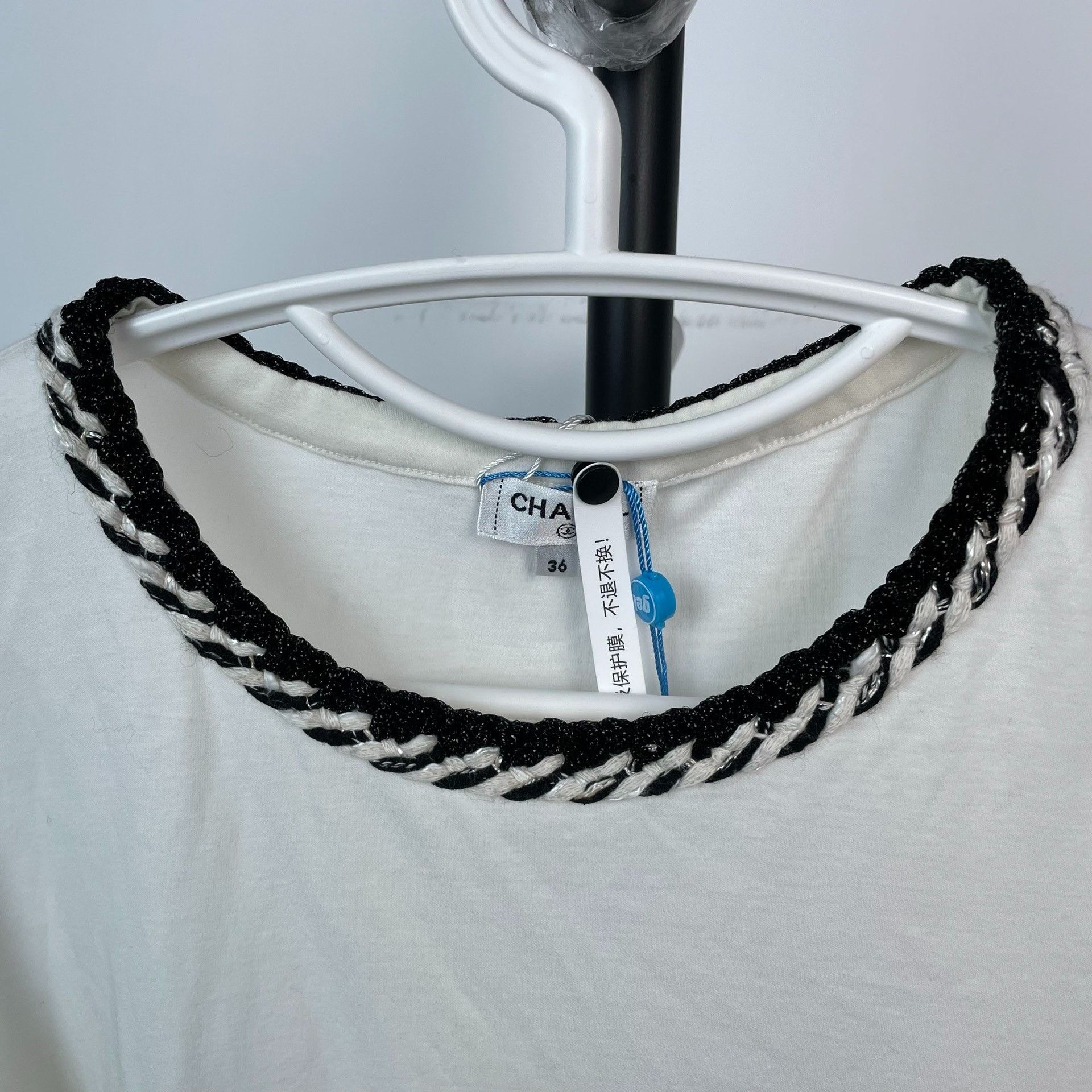 Chanel Chanel Black T-Shirt 36 Women Size S / US 4 / IT 40 - 3 Thumbnail