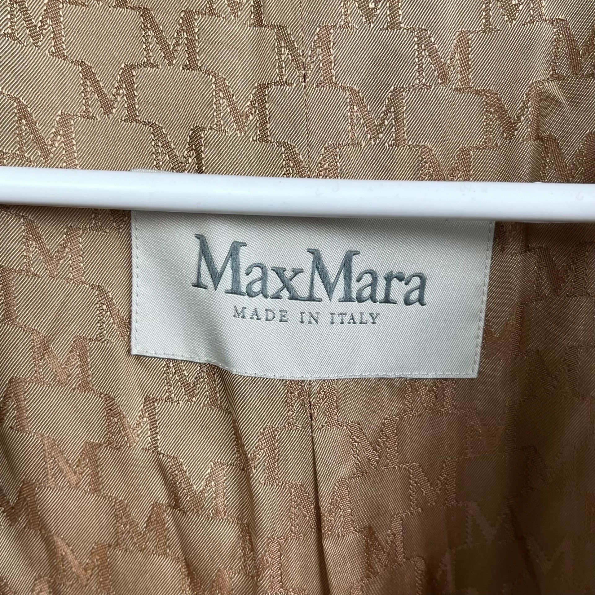 Max Mara Max Mara Wool Brown Coat 37.5 Women Size S / US 4 / IT 40 - 4 Thumbnail