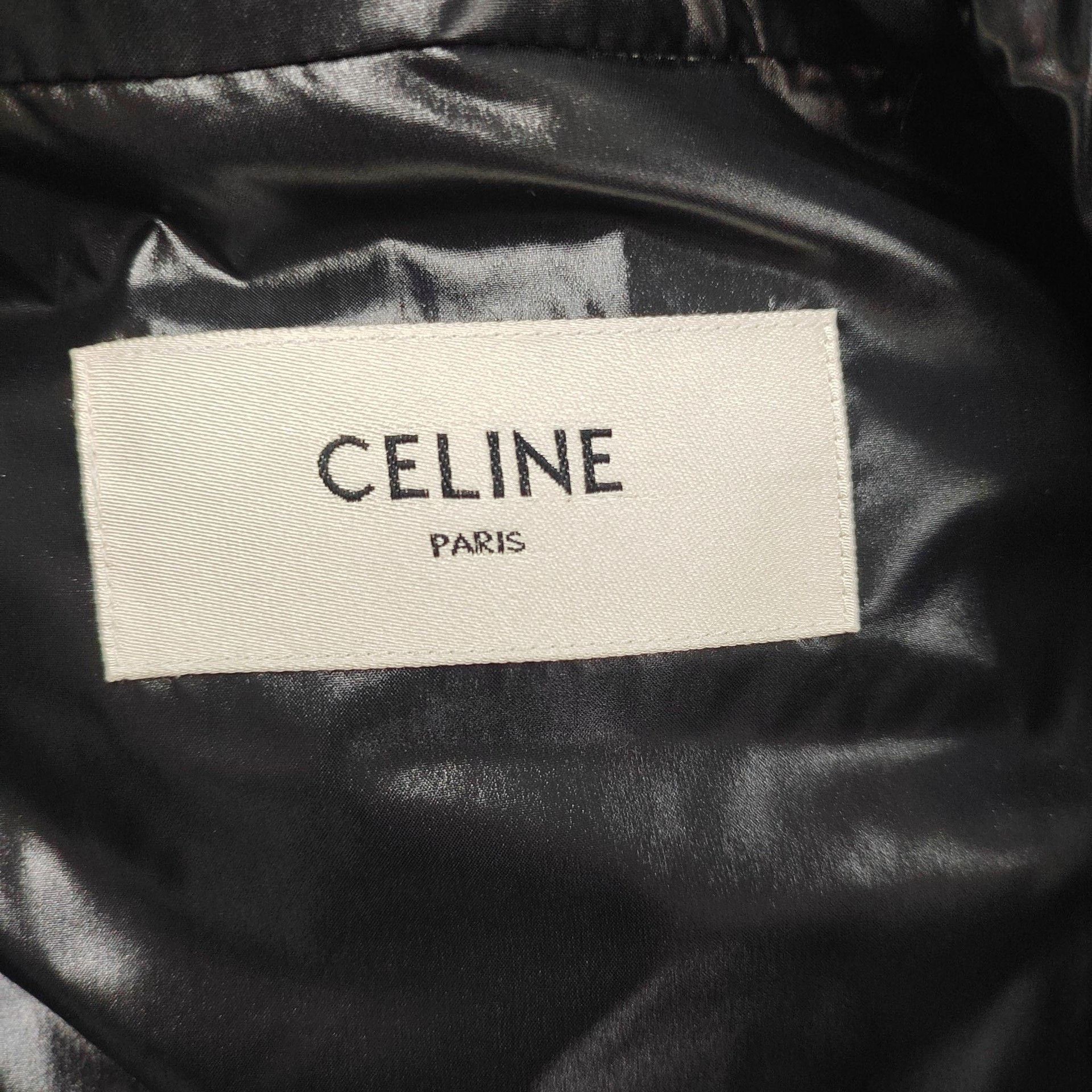 Celine Celine Retro Down Black Down Jacket 44 Women Size L / US 10 / IT 46 - 3 Thumbnail