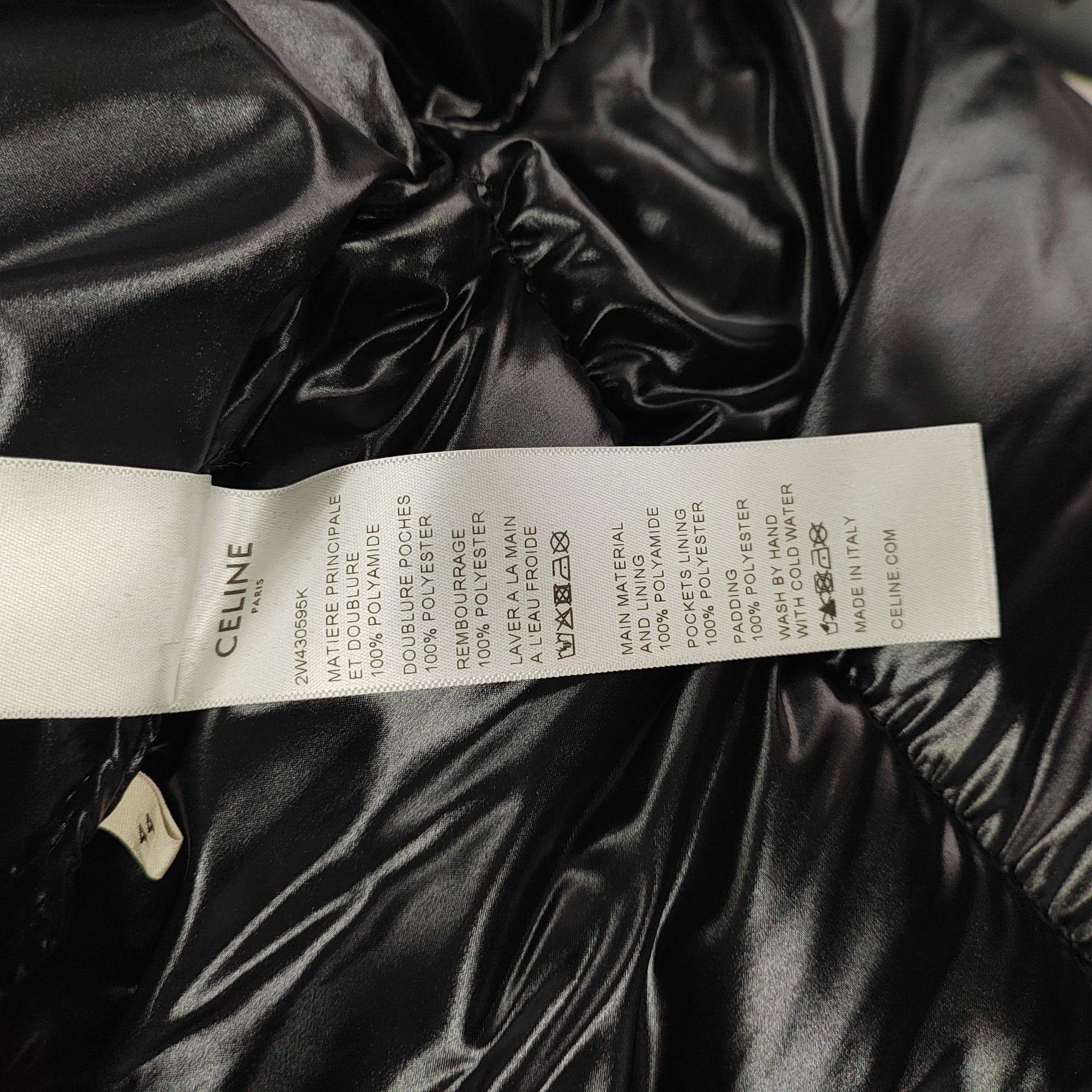 Celine Celine Retro Down Black Down Jacket 44 Women Size L / US 10 / IT 46 - 5 Thumbnail