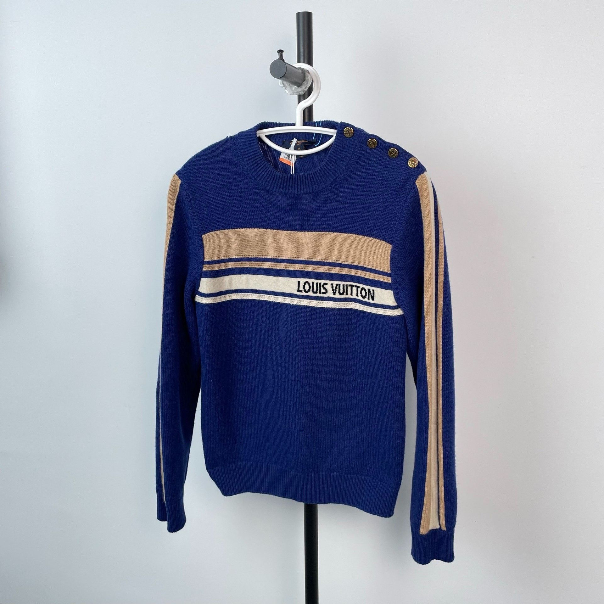 Louis Vuitton Louis Vuitton Gold Sweater M Men Size US M / EU 48-50 / 2 - 3 Thumbnail