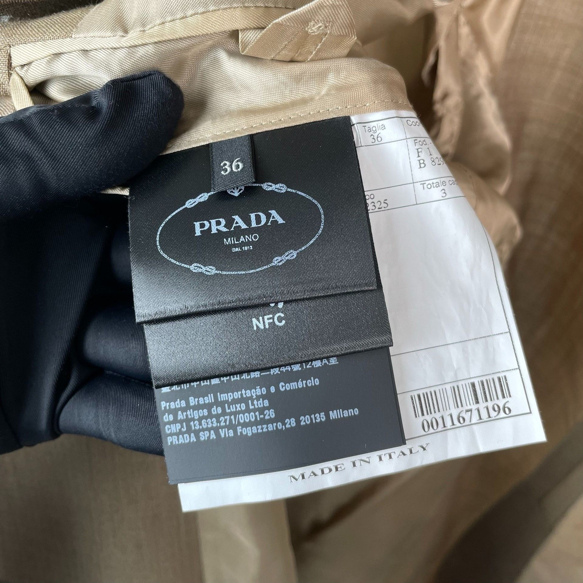 Prada Prada Wool Brown Suit 36 Men Size 40R - 6 Thumbnail