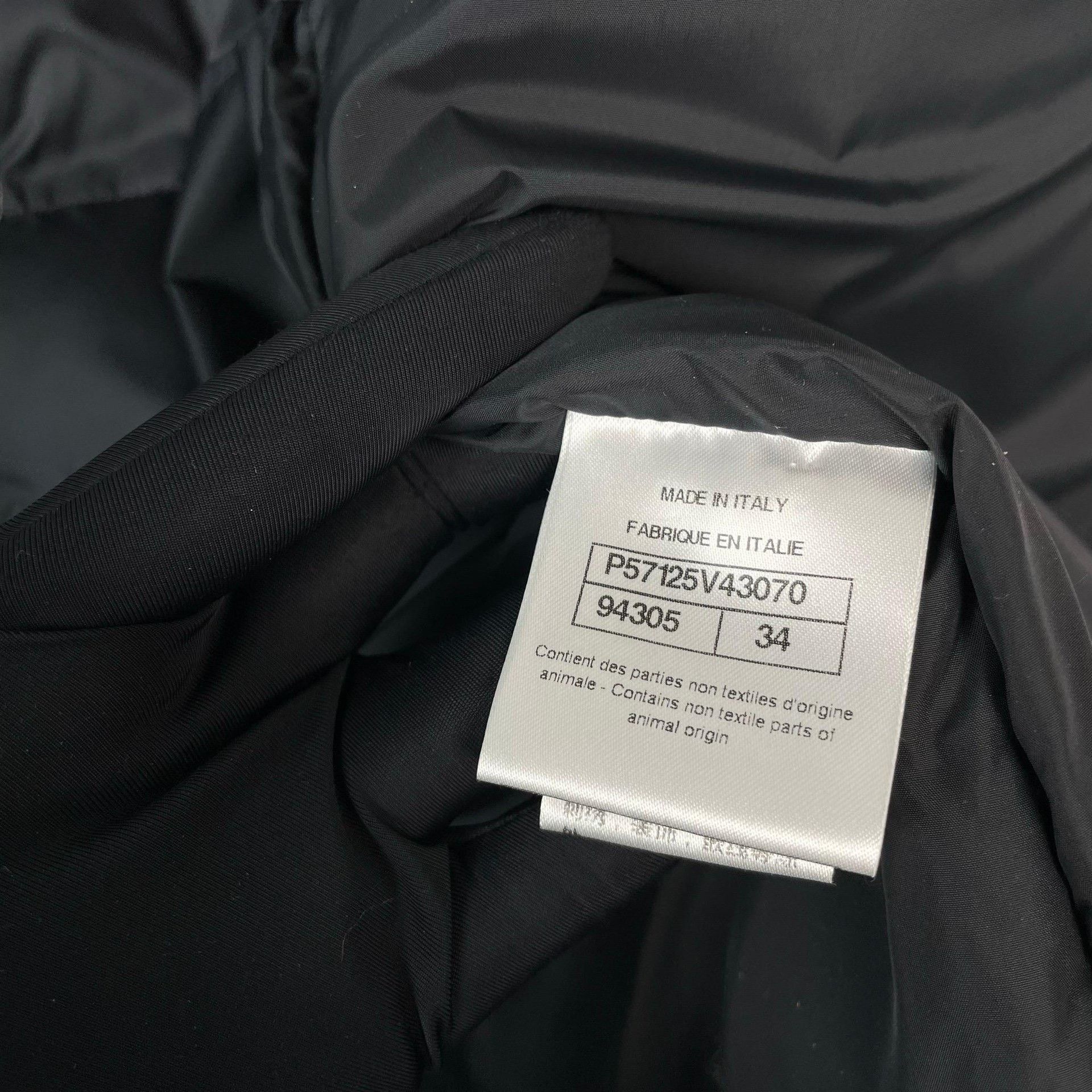 Chanel Chanel Down Long Black Down Jacket 34 Women Size XS / US 0-2 / IT 36-38 - 7 Thumbnail
