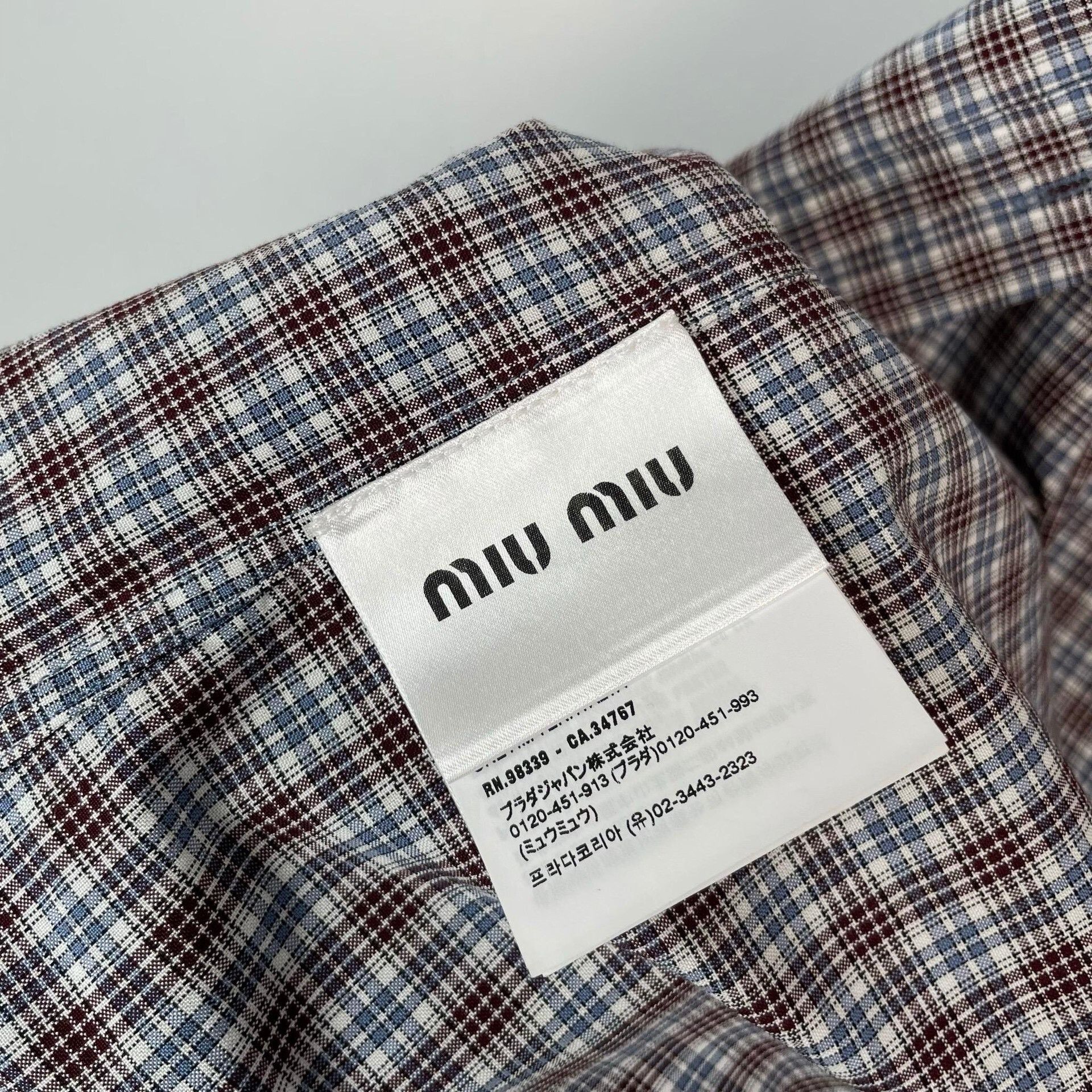Miu Miu Miu Miu Blue Button Up 25 Women Size XS / US 0-2 / IT 36-38 - 7 Thumbnail