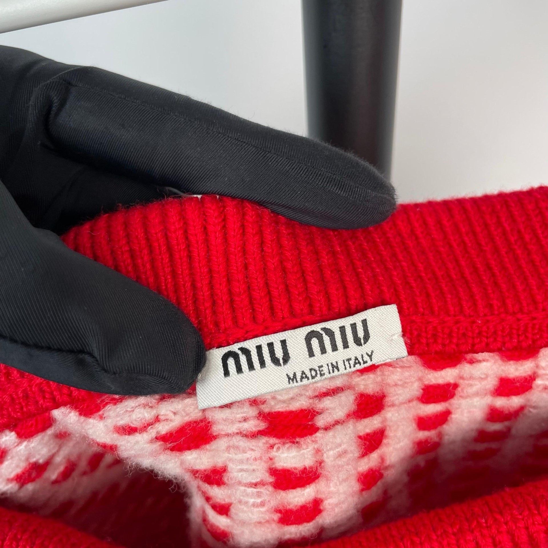 Miu Miu Miu Miu Wool Plaid Red Skirt 38 Women Size 38" / US 16 / IT 52 - 4 Thumbnail