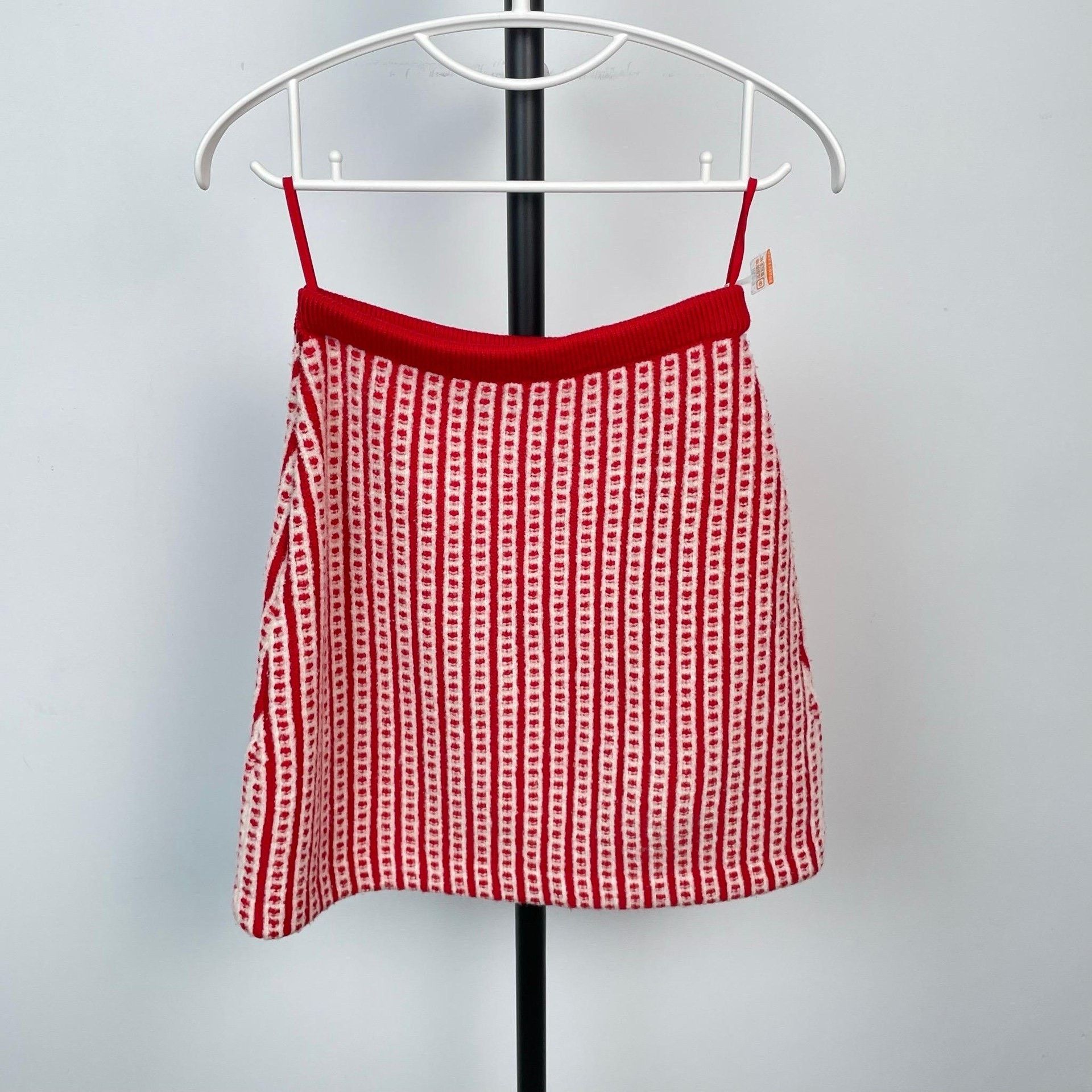 Miu Miu Miu Miu Wool Plaid Red Skirt 38 Women Size 38" / US 16 / IT 52 - 2 Thumbnail