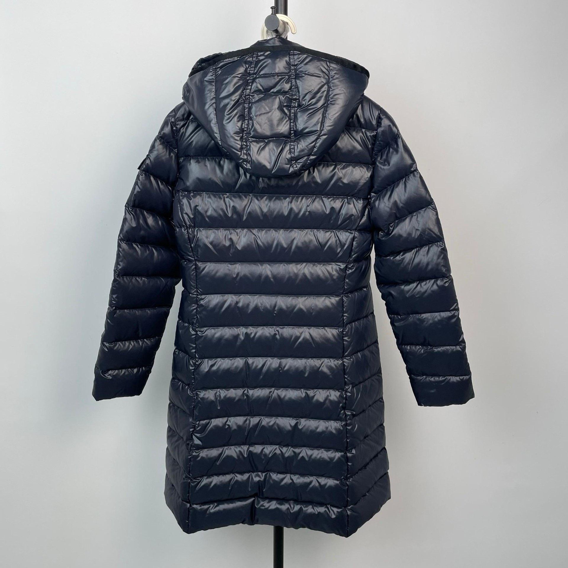 Moncler Moncler Embroidered Long Blue Down Jacket XS Women Size XS / US 0-2 / IT 36-38 - 2 Thumbnail