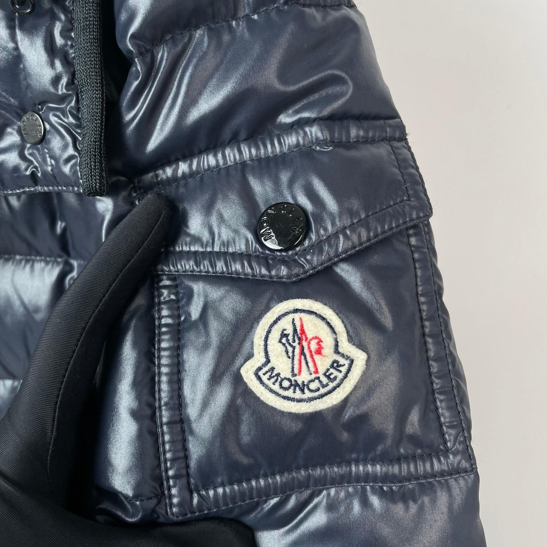 Moncler Moncler Embroidered Long Blue Down Jacket XS Women Size XS / US 0-2 / IT 36-38 - 5 Thumbnail