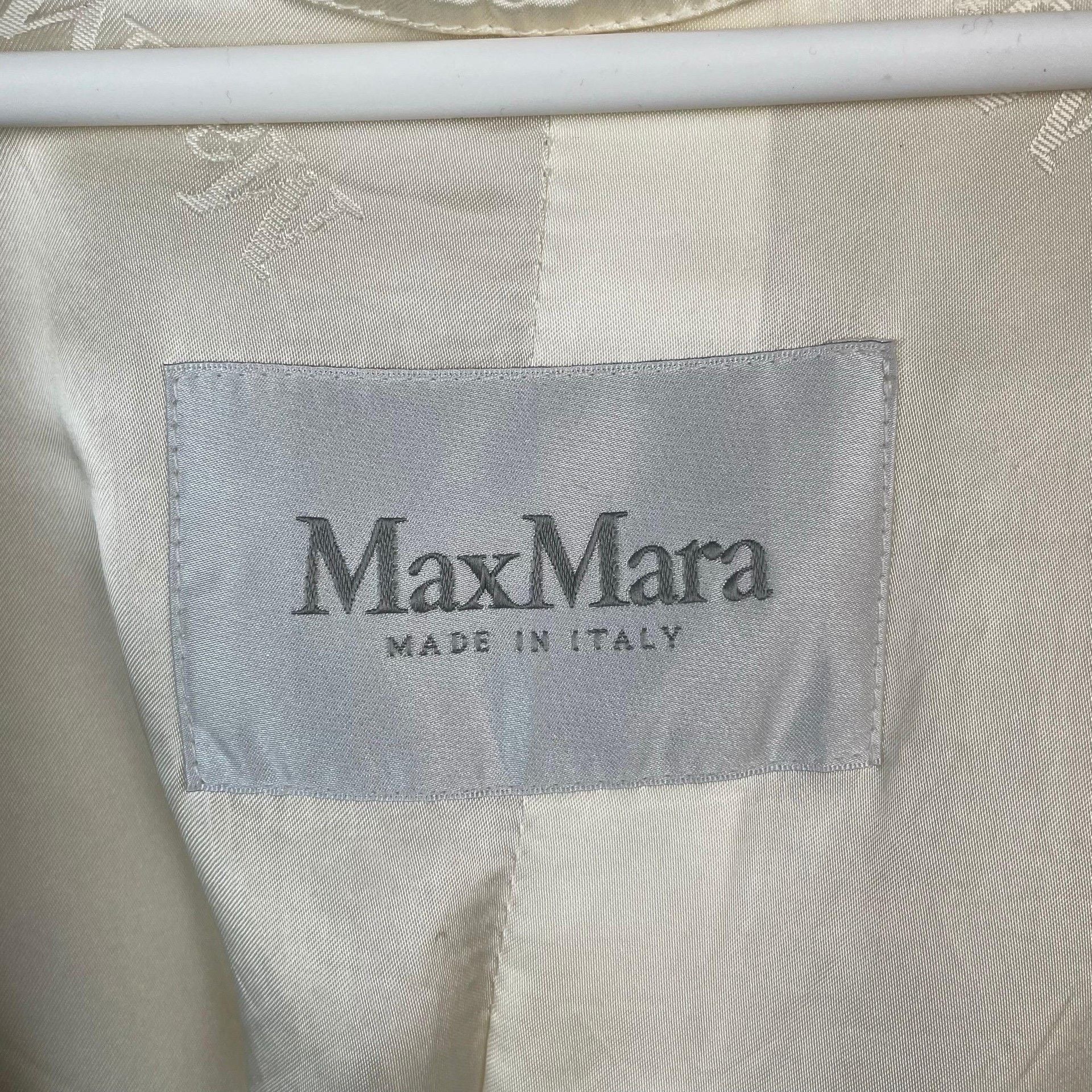 Max Mara Max Mara Long White Coat XS Women Size XS / US 0-2 / IT 36-38 - 6 Thumbnail