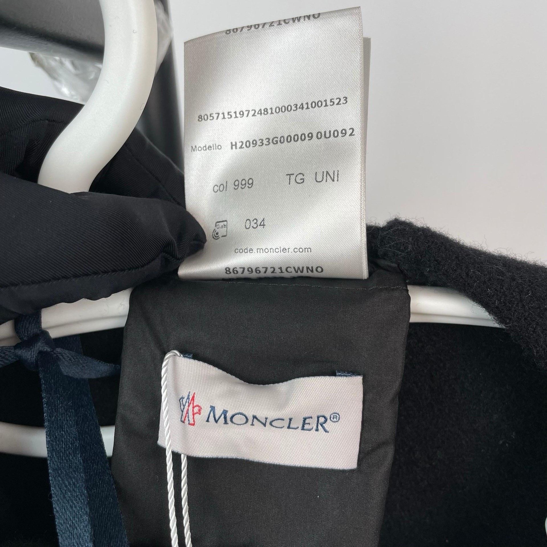 Moncler Moncler Wool Long Black Coat Women Size M / US 6-8 / IT 42-44 - 7 Thumbnail