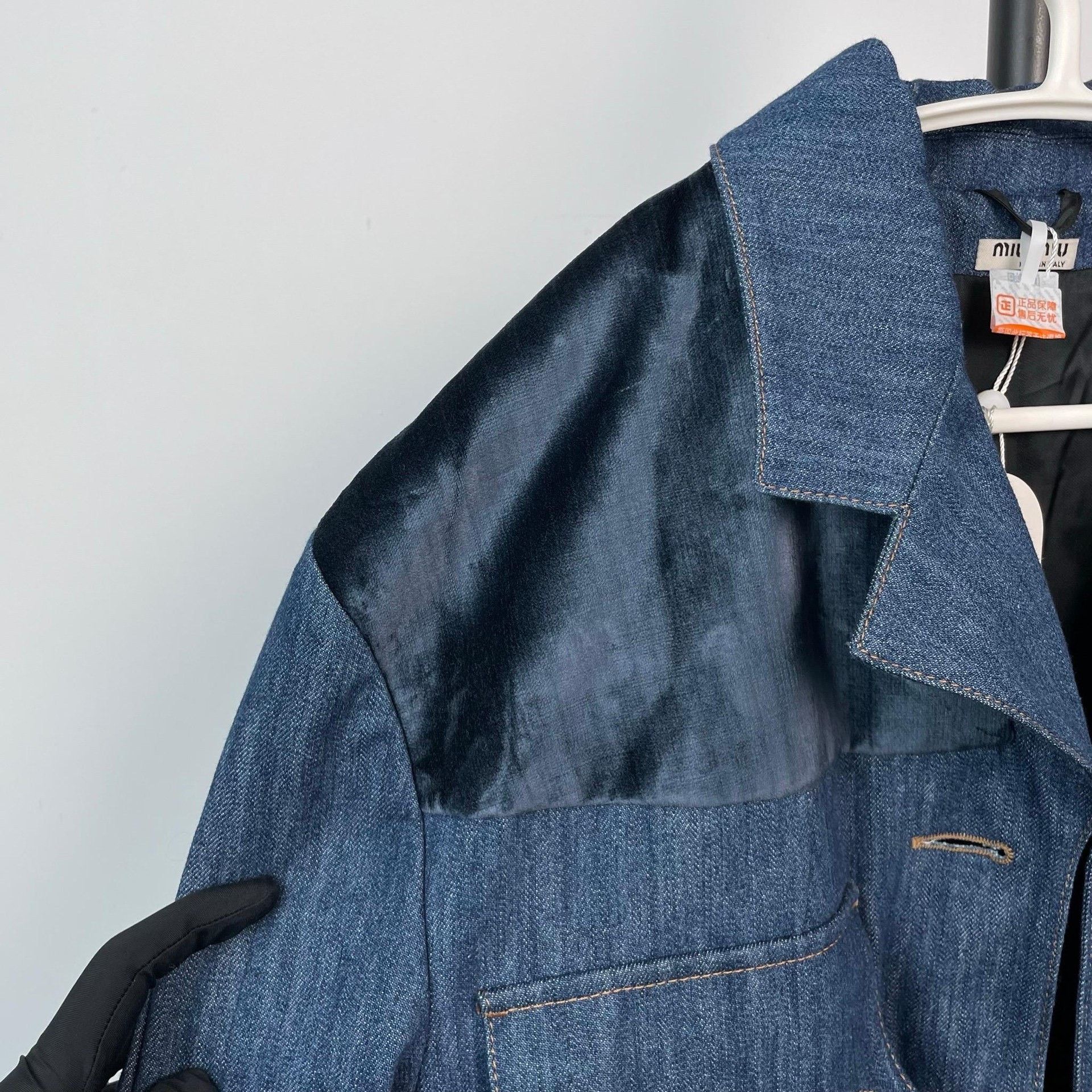 Miu Miu Miu Miu Denim Blue Coat 42 Women Size M / US 6-8 / IT 42-44 - 5 Thumbnail