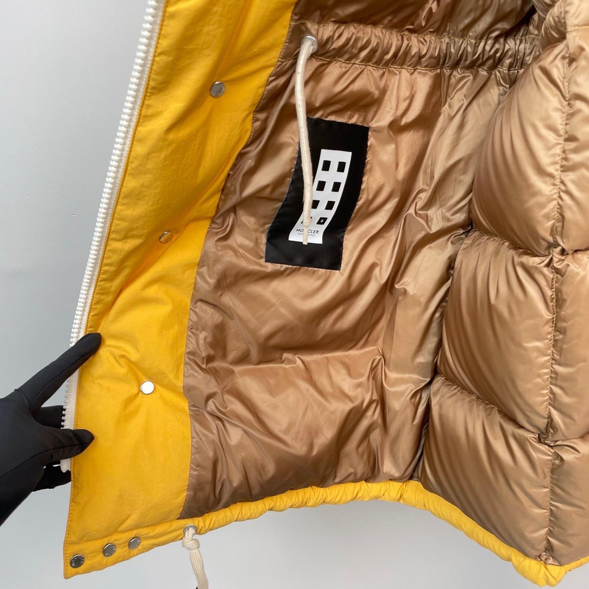 Moncler Moncler Collab Limited Yellow Down Jacket XS Women Size XS / US 0-2 / IT 36-38 - 3 Thumbnail